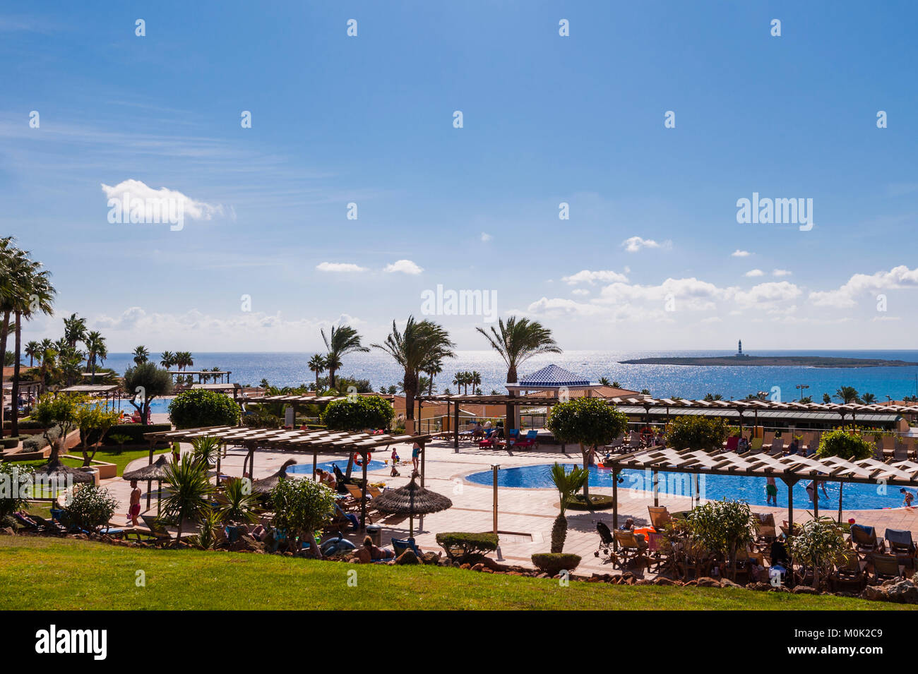 The Insotel Club holiday resort in Punta Prima , Menorca , Balearic Islands , Spain Stock Photo