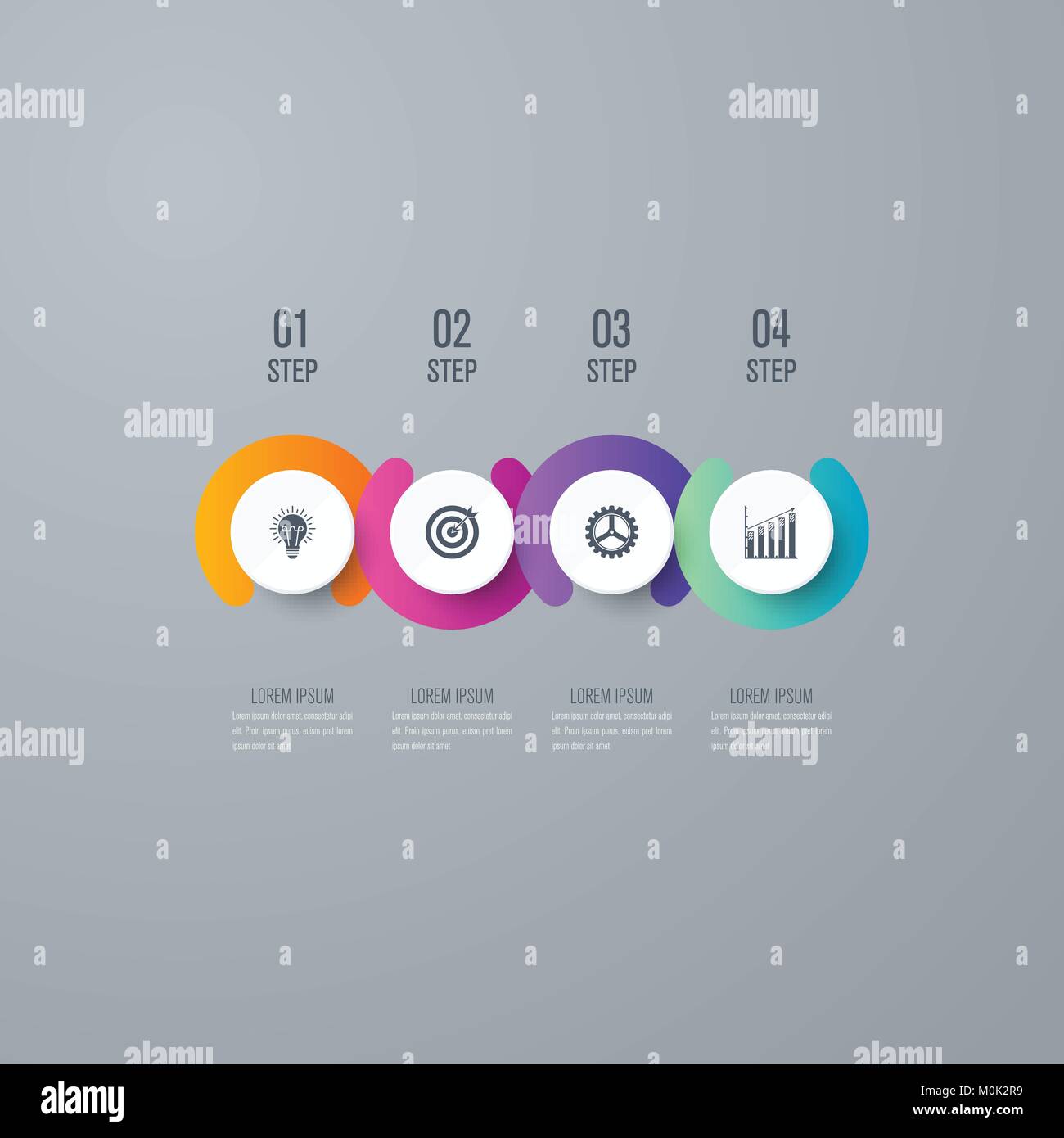Infographics template 4 options with circle Stock Vector Image & Art ...