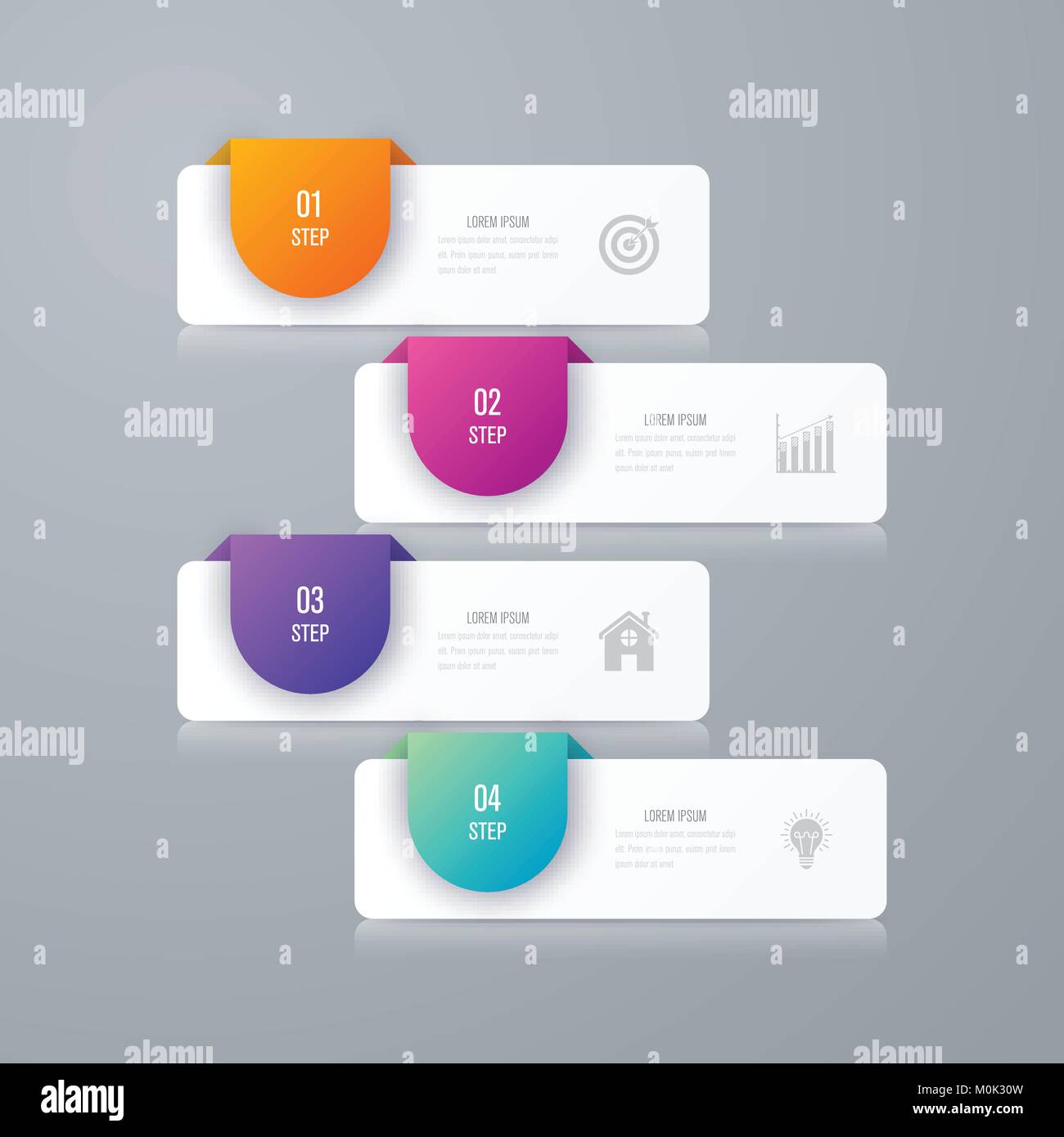 Vector illustration infographics 4 options Stock Vector Image & Art - Alamy