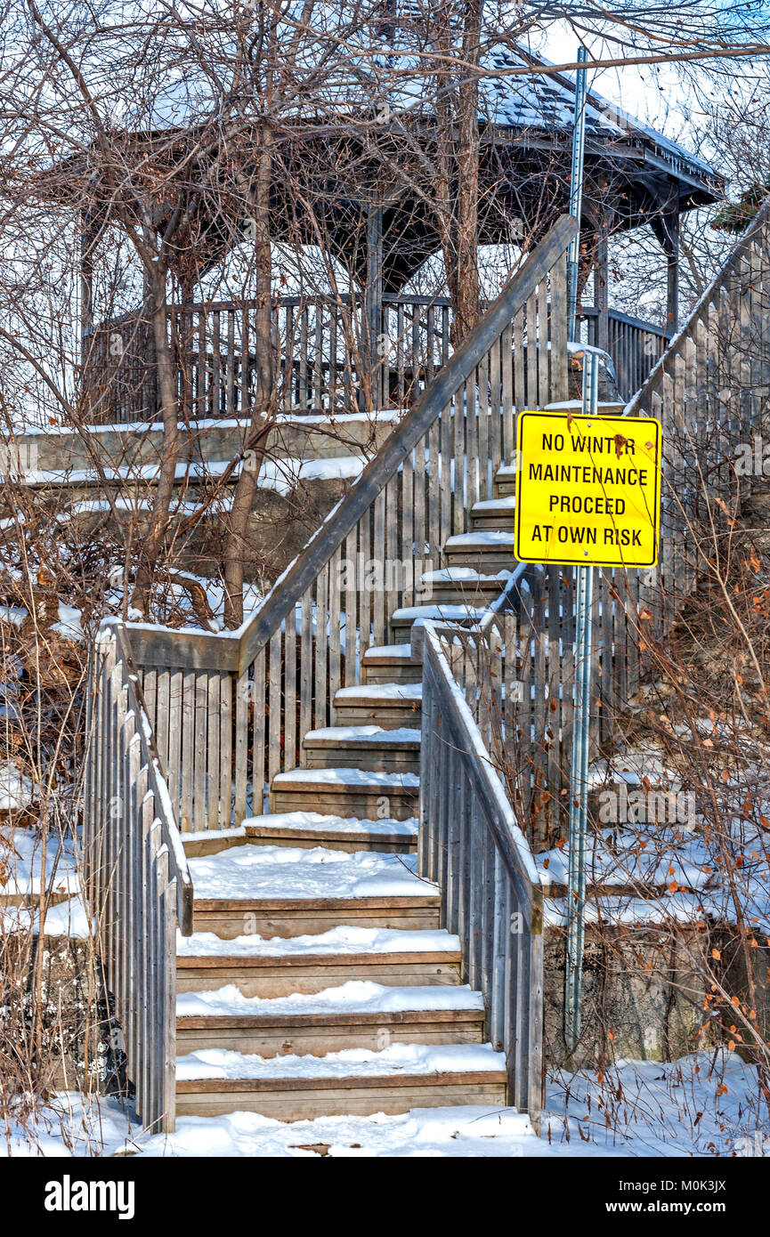Gazebo in winter Stock Photo Alamy