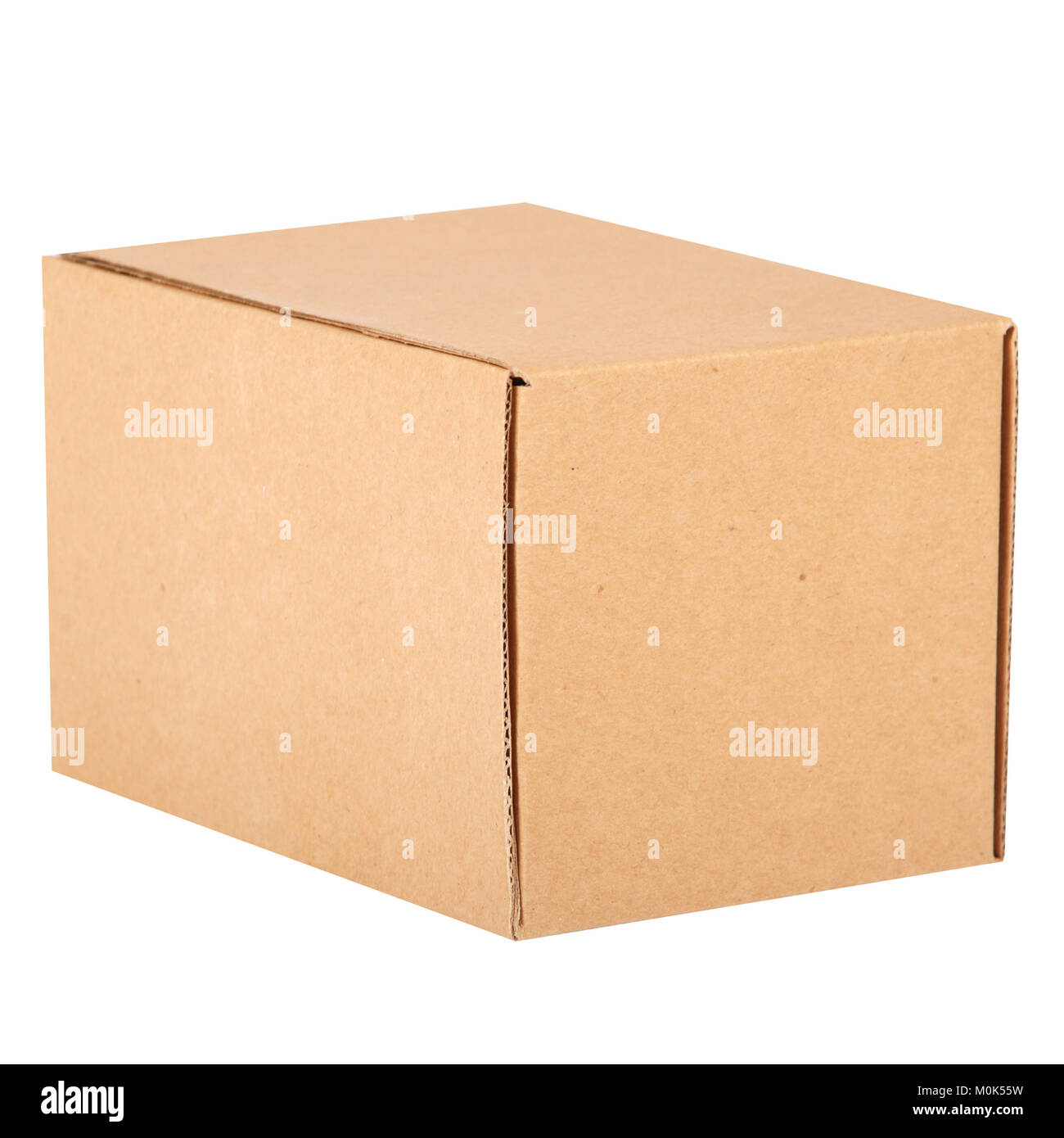 Cardboard boxes on white background Stock Photo Alamy