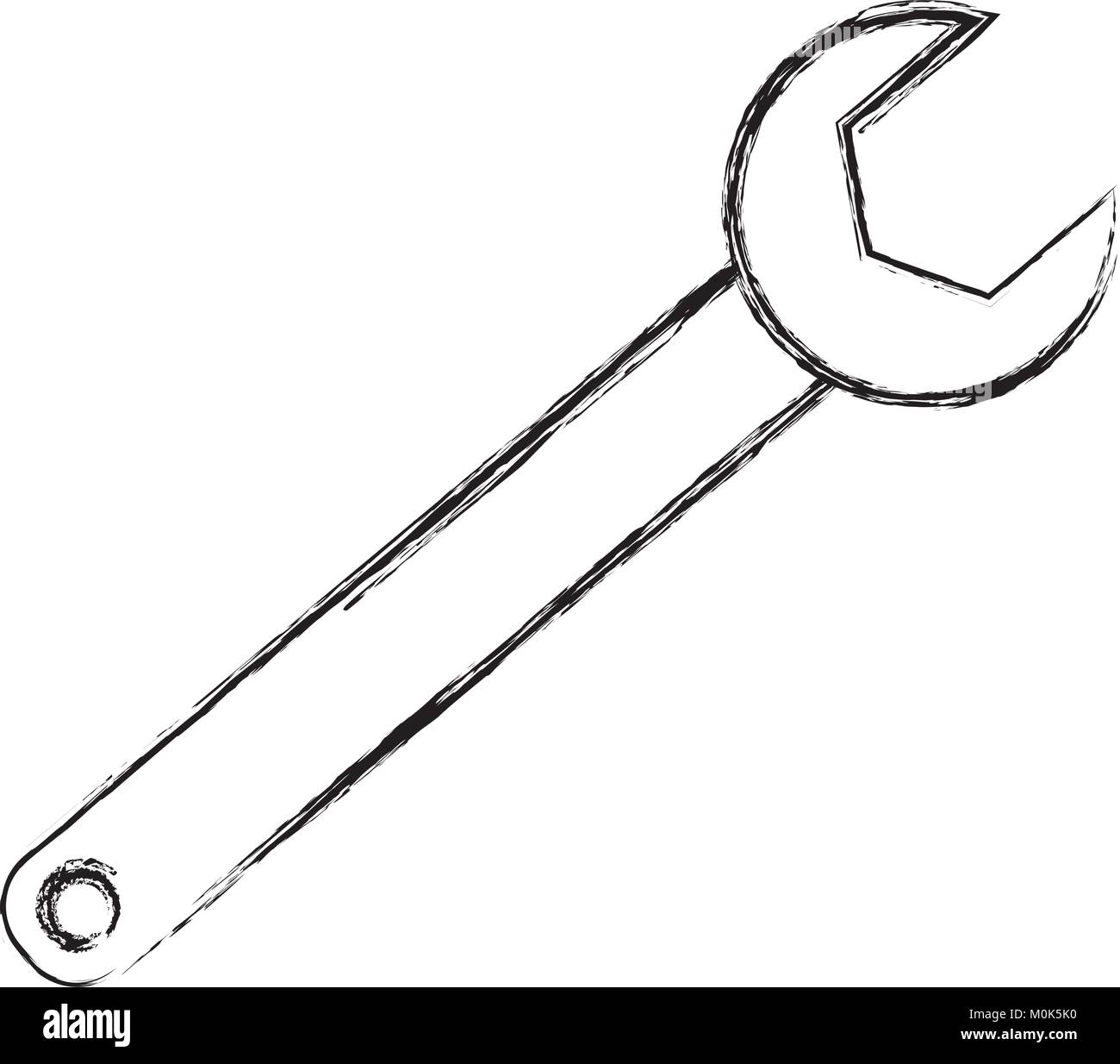 Wrench tool isolated Stock Vector Image & Art - Alamy