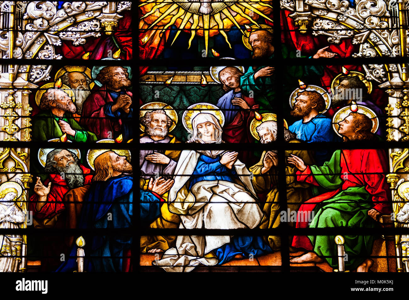 Largest stained glass window in the world hires stock photography and