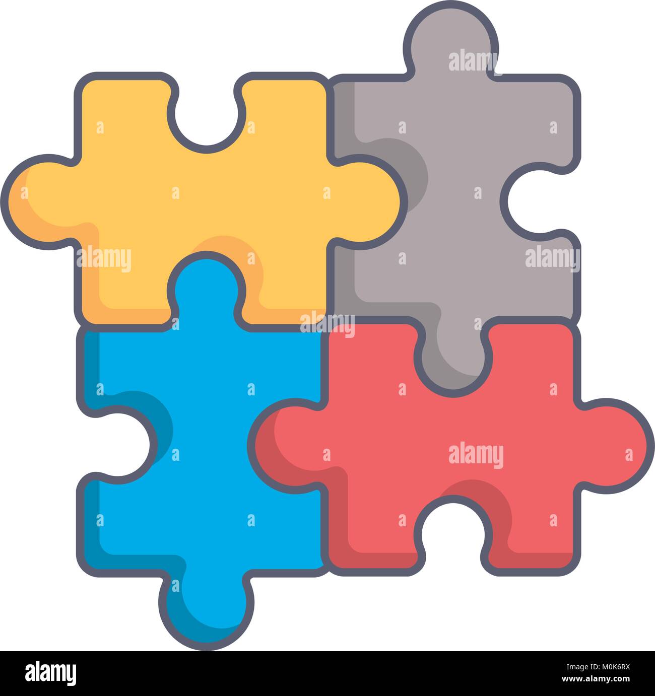 puzzle pieces game icon Stock Vector Image & Art - Alamy