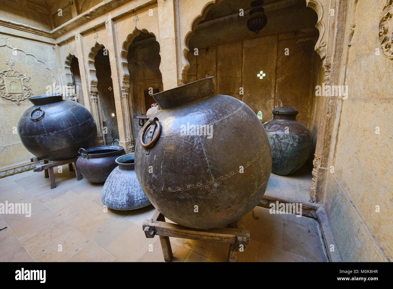 Interior of Patwon Ji Ki Haveli, Jaisalmer, Rajasthan, India Stock ...
