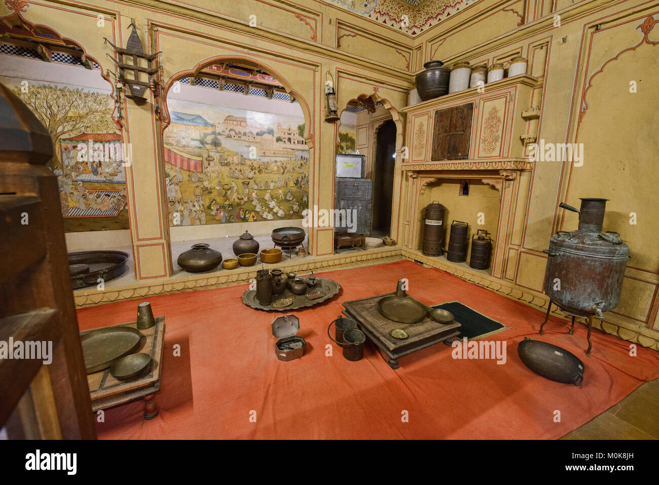Interior of Patwon Ji Ki Haveli, Jaisalmer, Rajasthan, India Stock ...