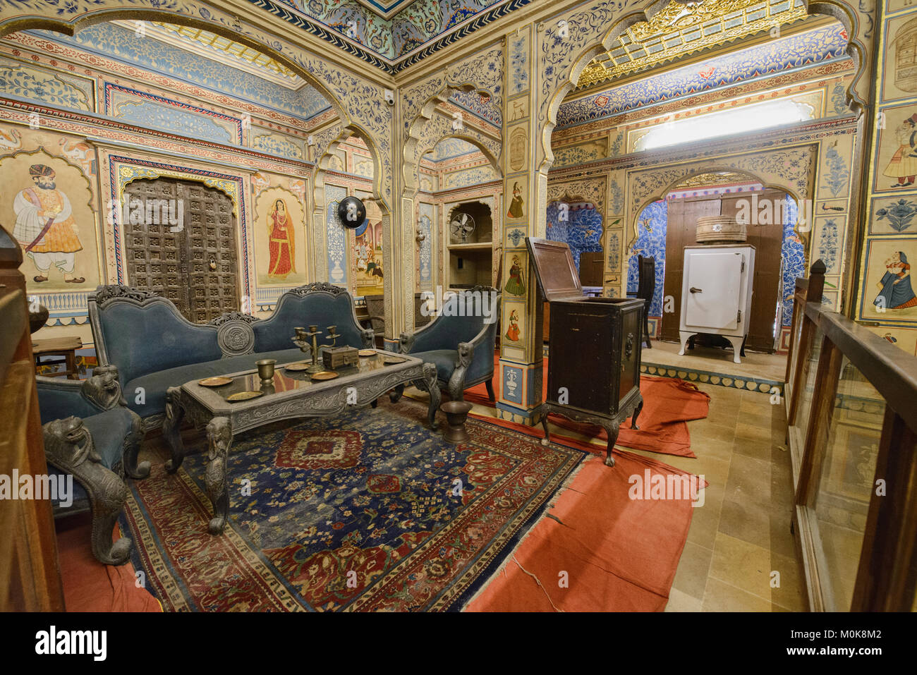 Interior of Patwon Ji Ki Haveli, Jaisalmer, Rajasthan, India Stock ...