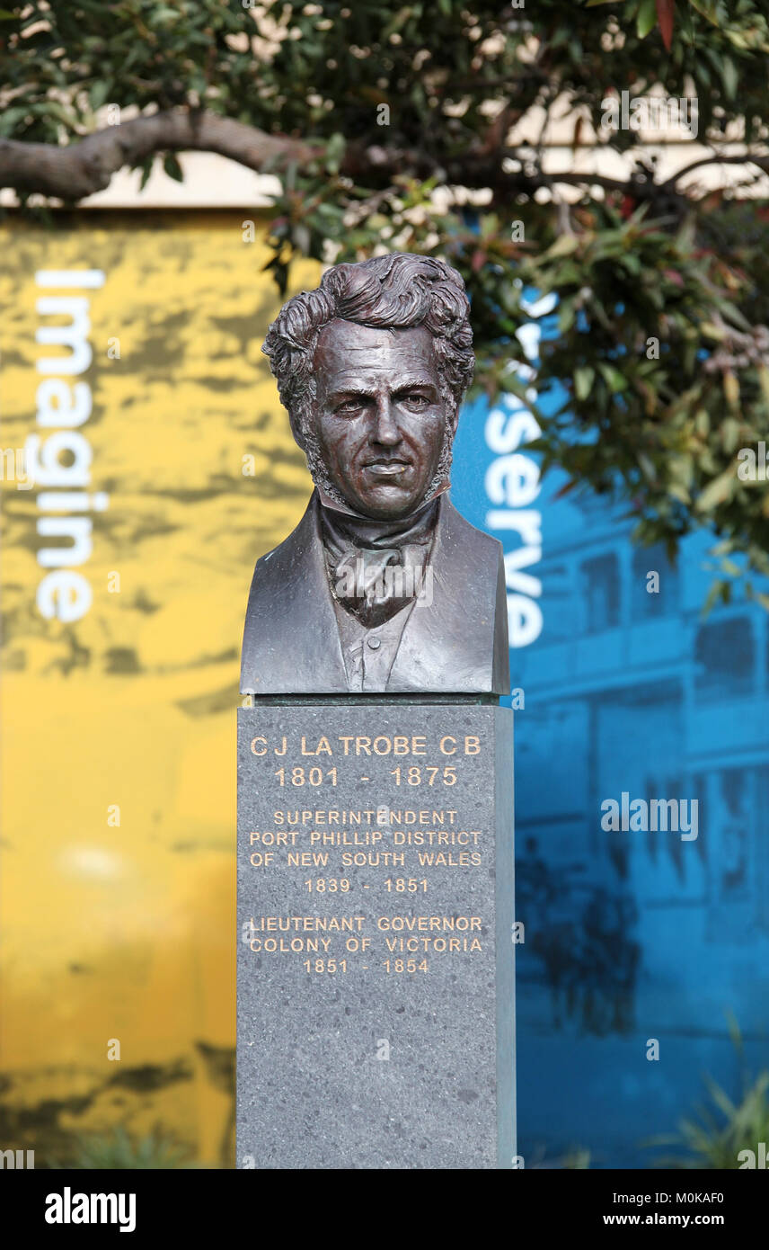 Charles la trobe statue hi-res stock photography and images - Alamy