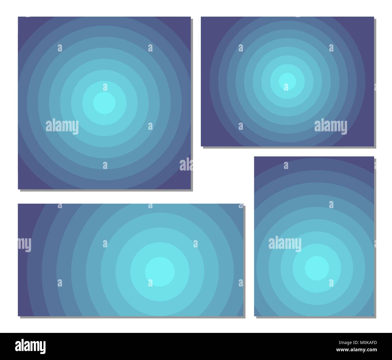 Circle backgrounds template set with different aspect ratio. Sunburst ...