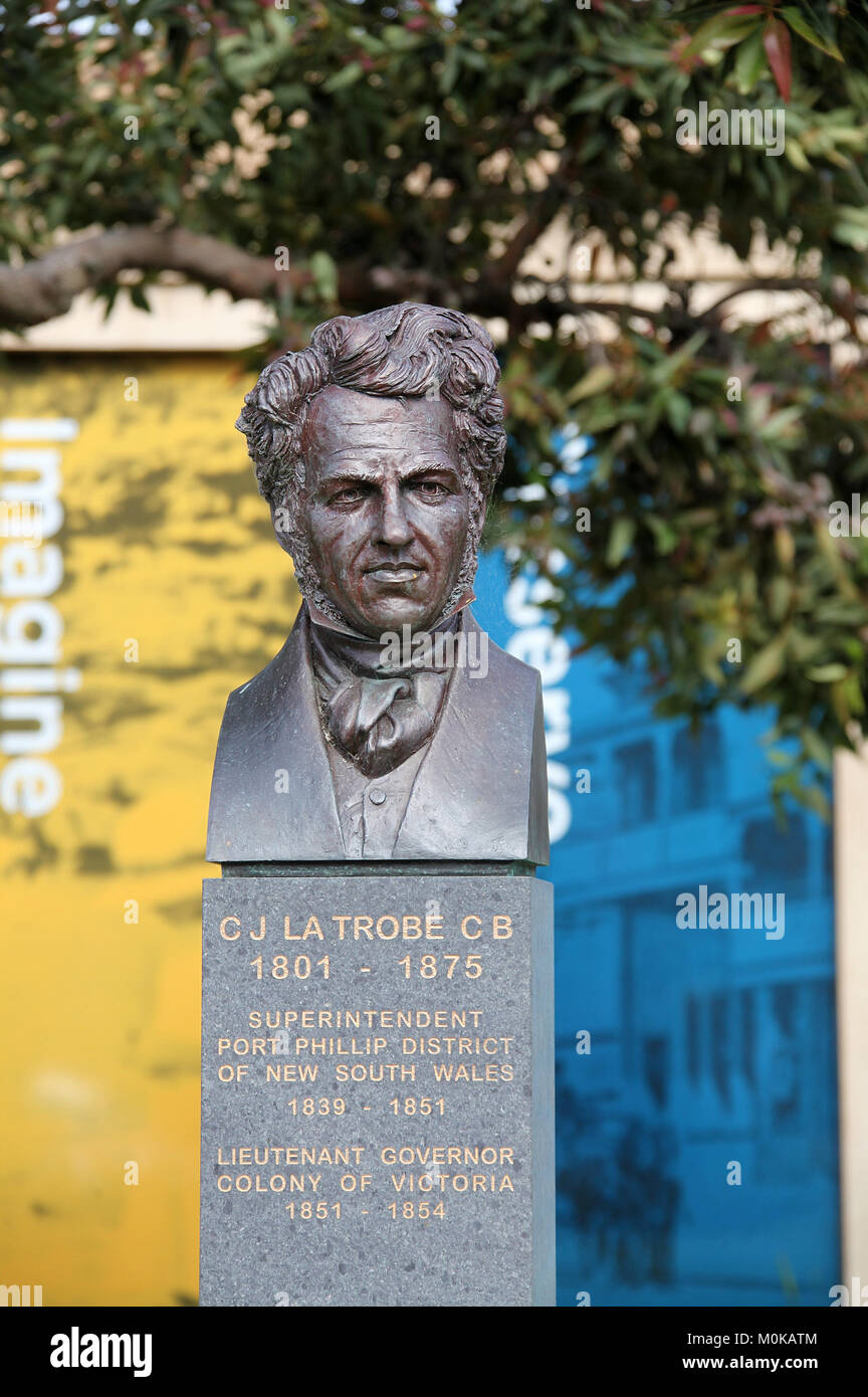 Charles la trobe statue hires stock photography and images Alamy