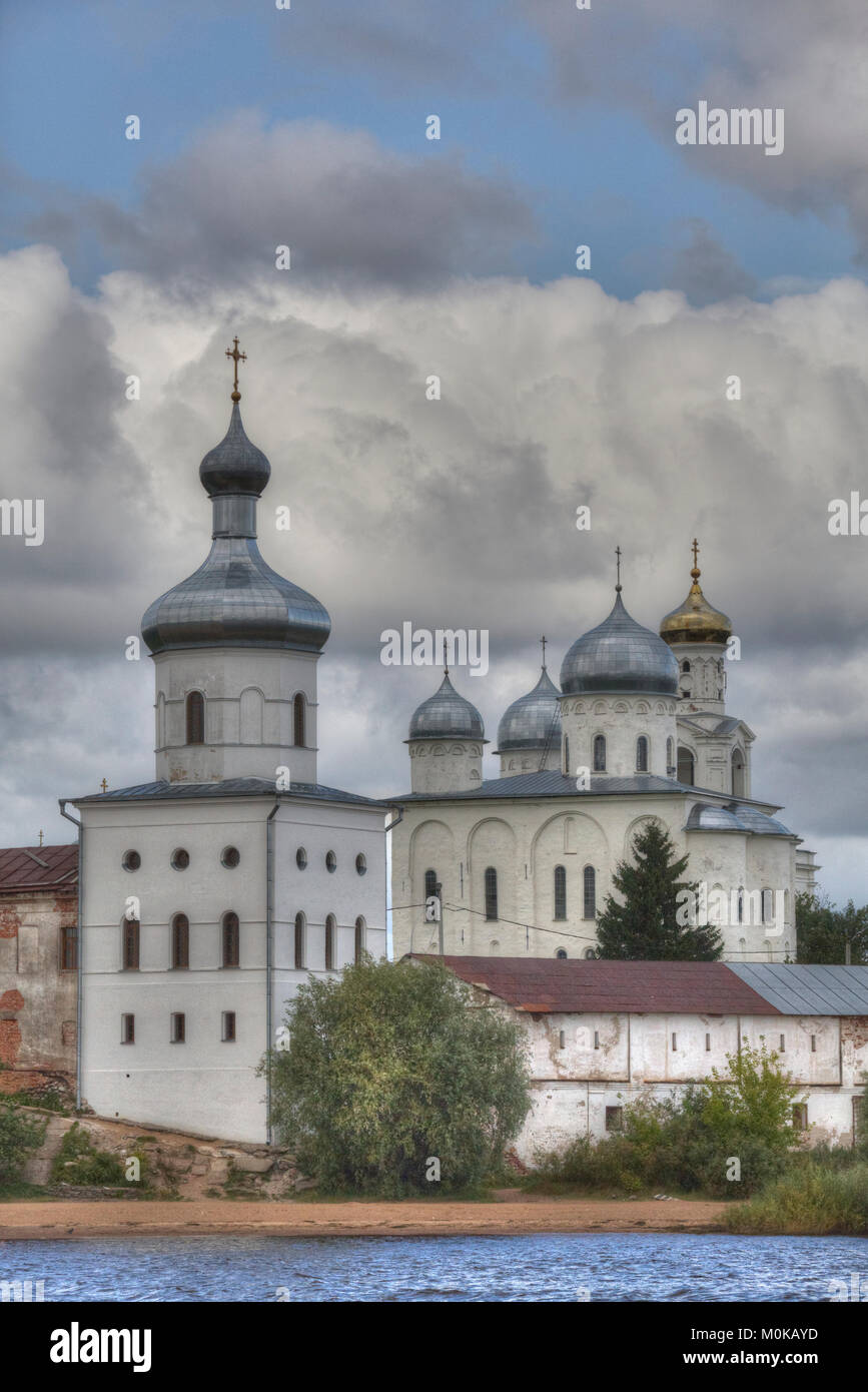 Zverin Monastery; Veliky Novgorod, Novgorod Oblast, Russia Stock Photo