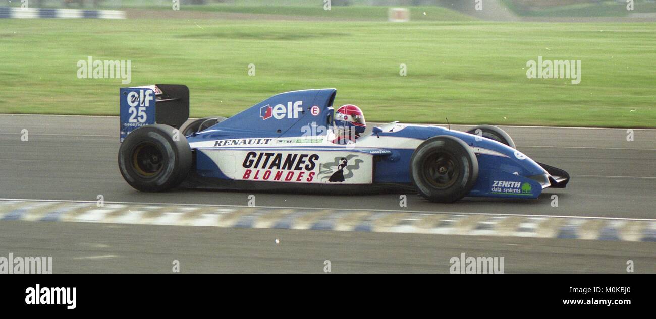 Érik Comas, Ligier JS37, Formula One at Silverstone in 1992 Stock