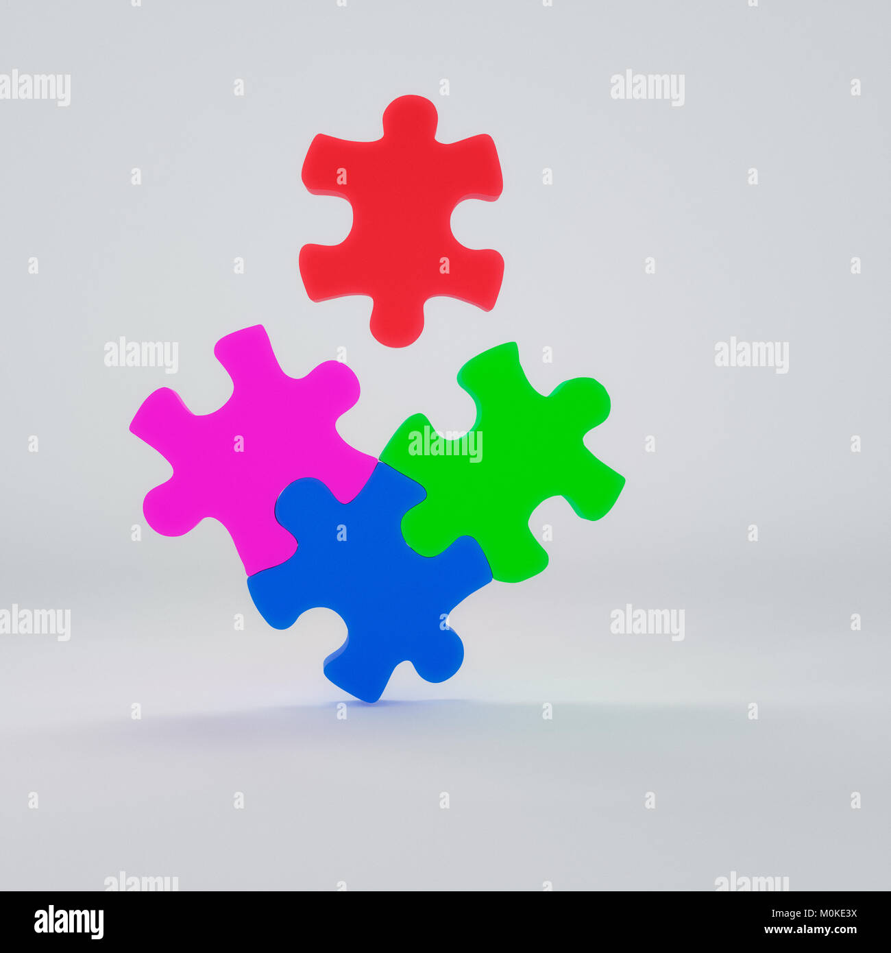 Puzzle pieces 3d rendering isolated hi-res stock photography and images ...