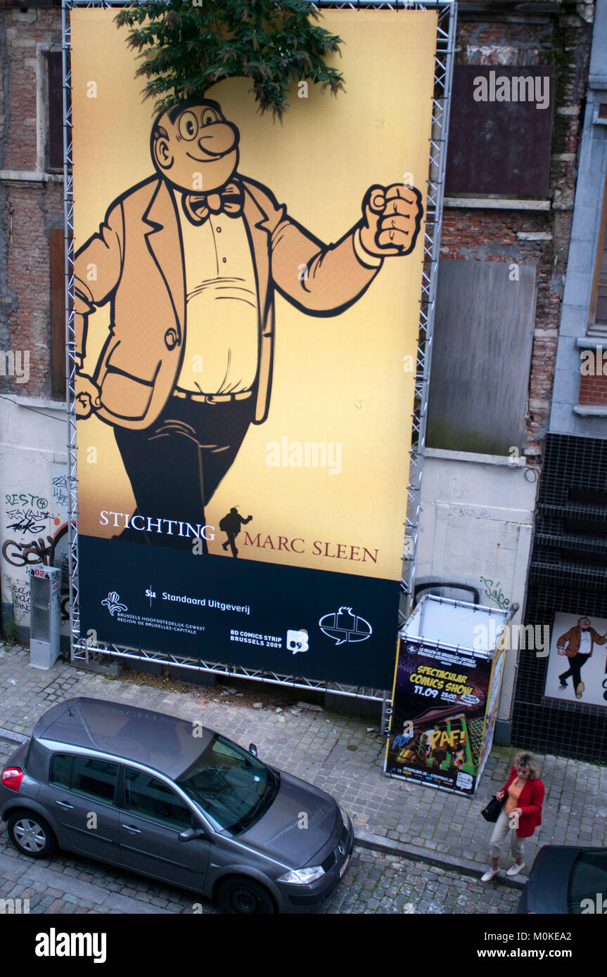 Outside Centre Belge de la Bande Dessinee Belgian Museum Comic Strip Centre, Brussels, Belgium