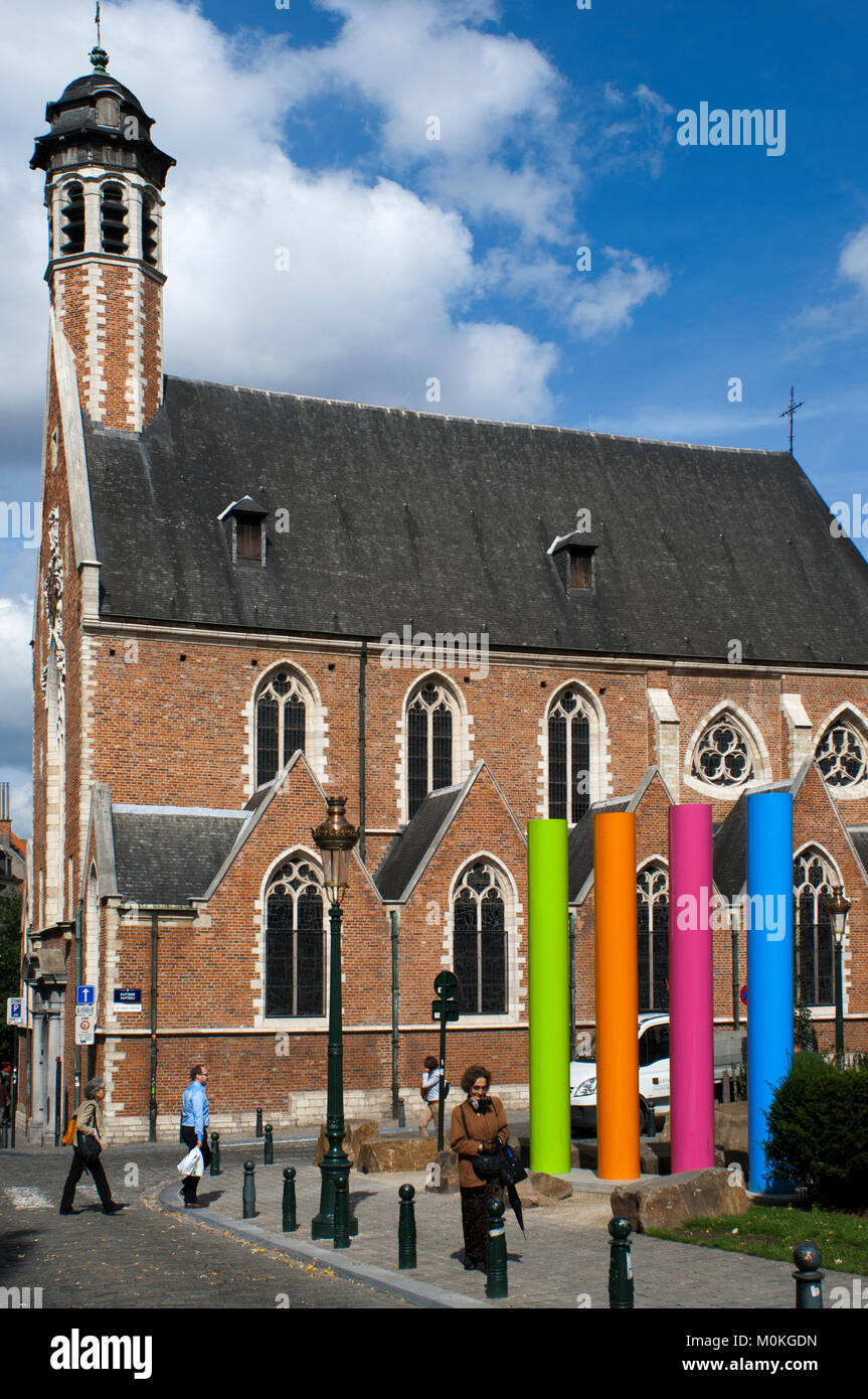 Chapelle de la Madeleine, Brussels, Belgium Stock Photo - Alamy