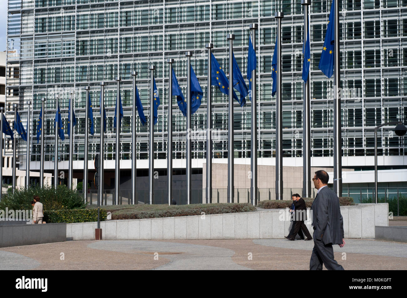 Brussels Berlaymont Building. Headquarters of the European Commission, EC, the executive of the European Union, EU Stock Photo