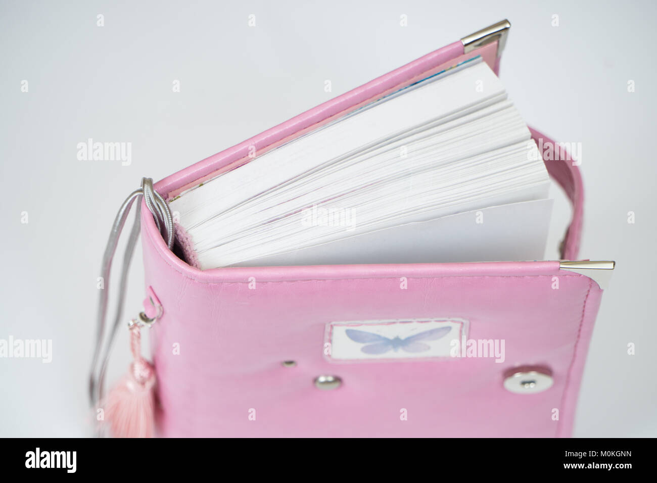 Pink - Handmade Leather Notebook (7 x 5 in)