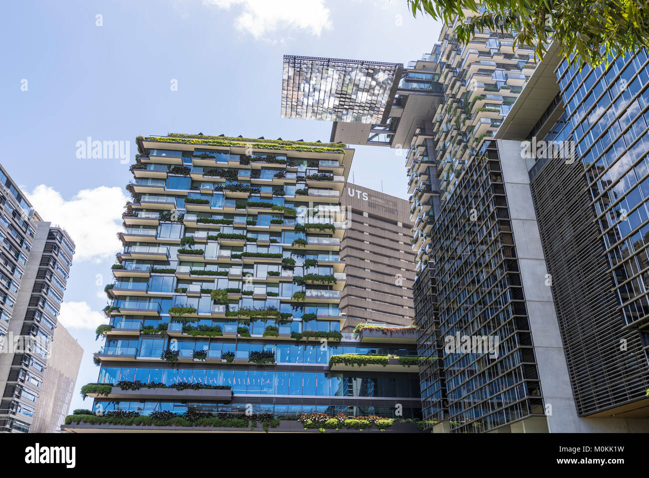 award-winning mixed-use building  One Central Park, Chippendale, Sydney, NSW, Australia Stock Photo