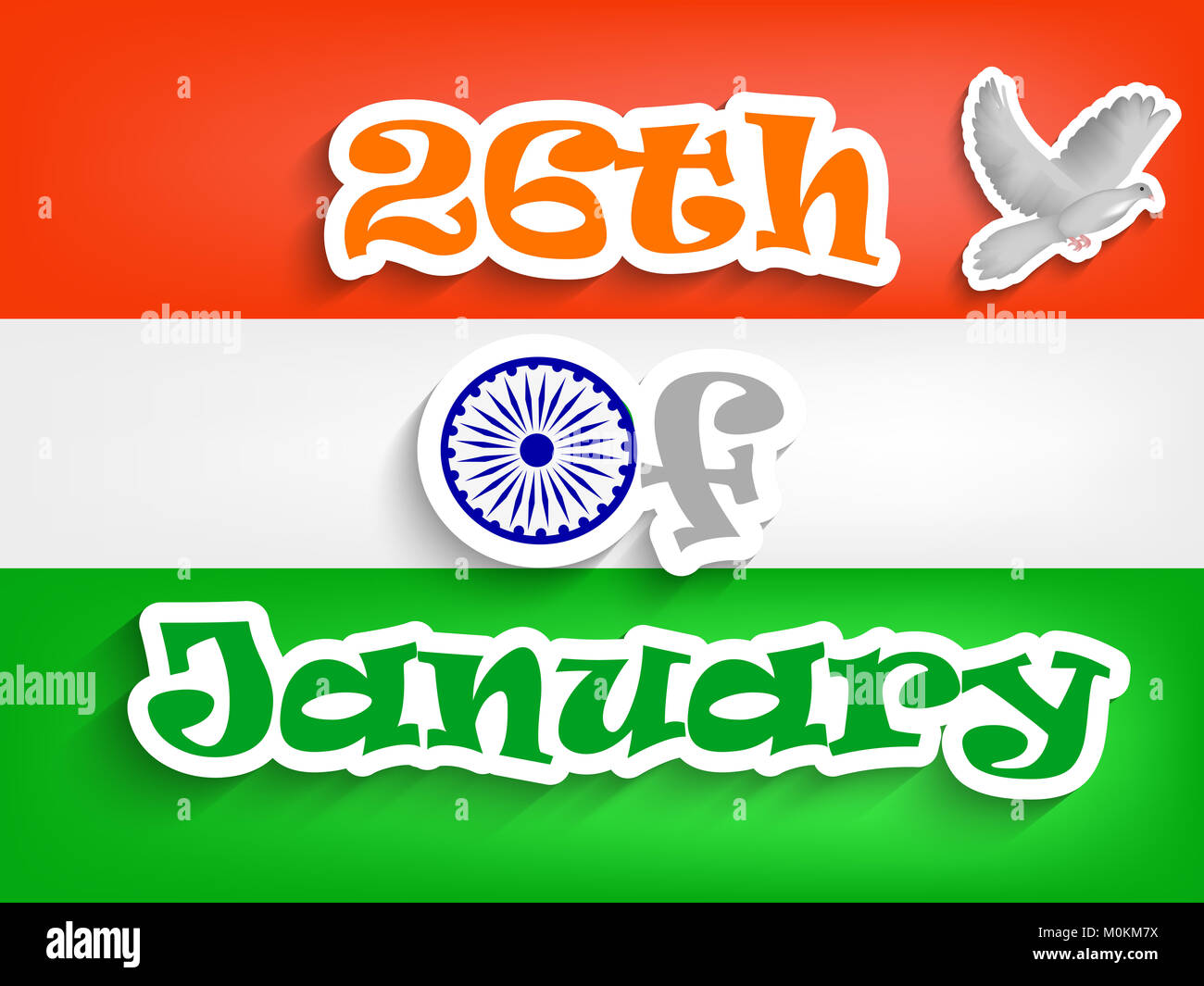 illustration of Indian Republic Day background Stock Photo