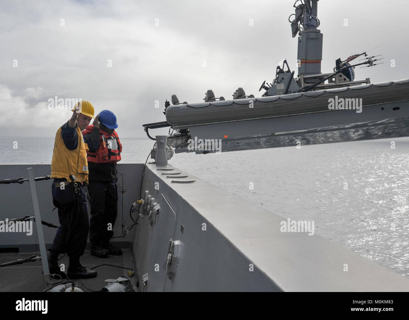 PACIFIC OCEAN (Jan. 19, 2018) Sailors attached to the San Antonio-class ...
