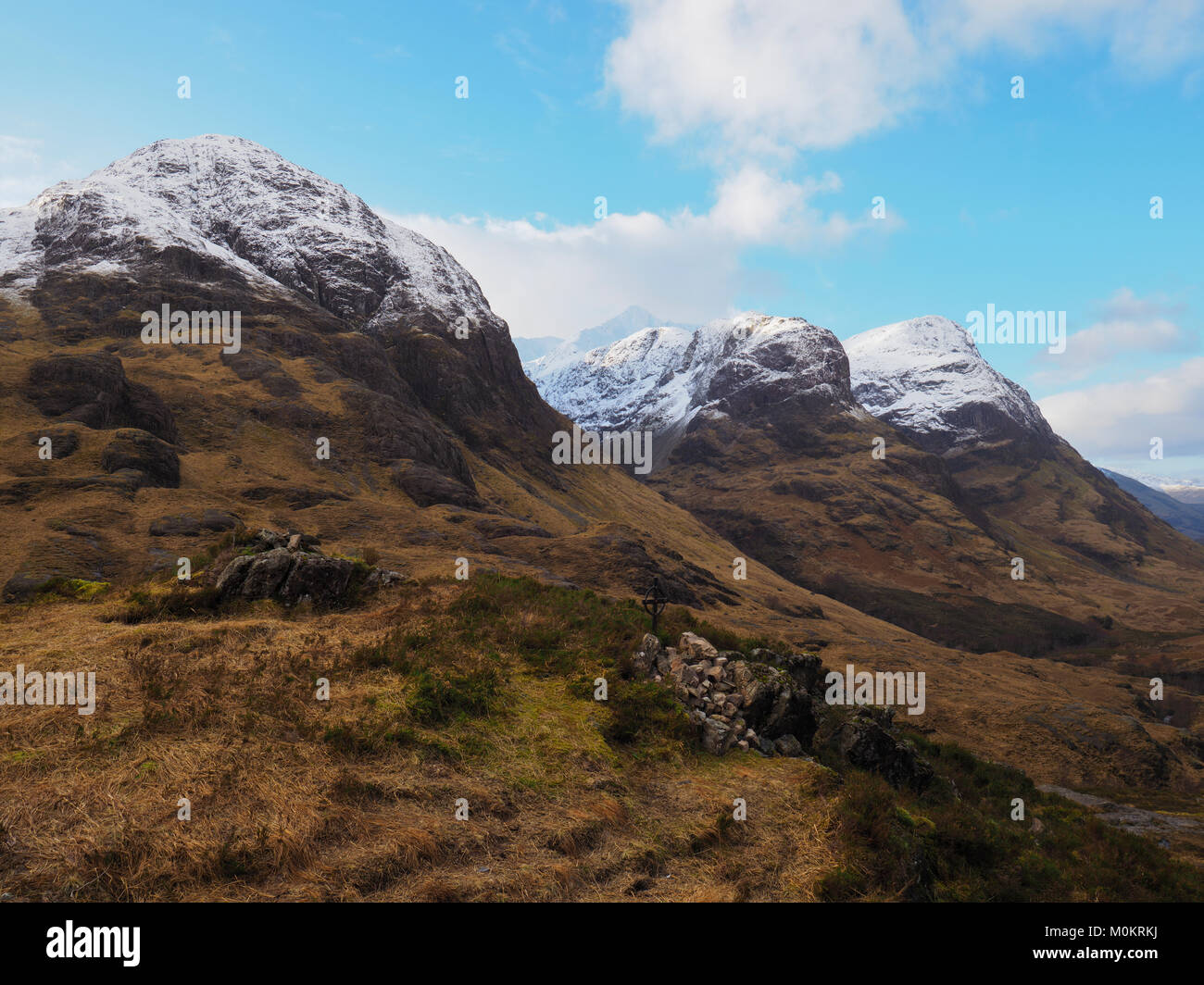 The Pass of Glencoe, Argyll and Bute, Scotland. Stock Photo