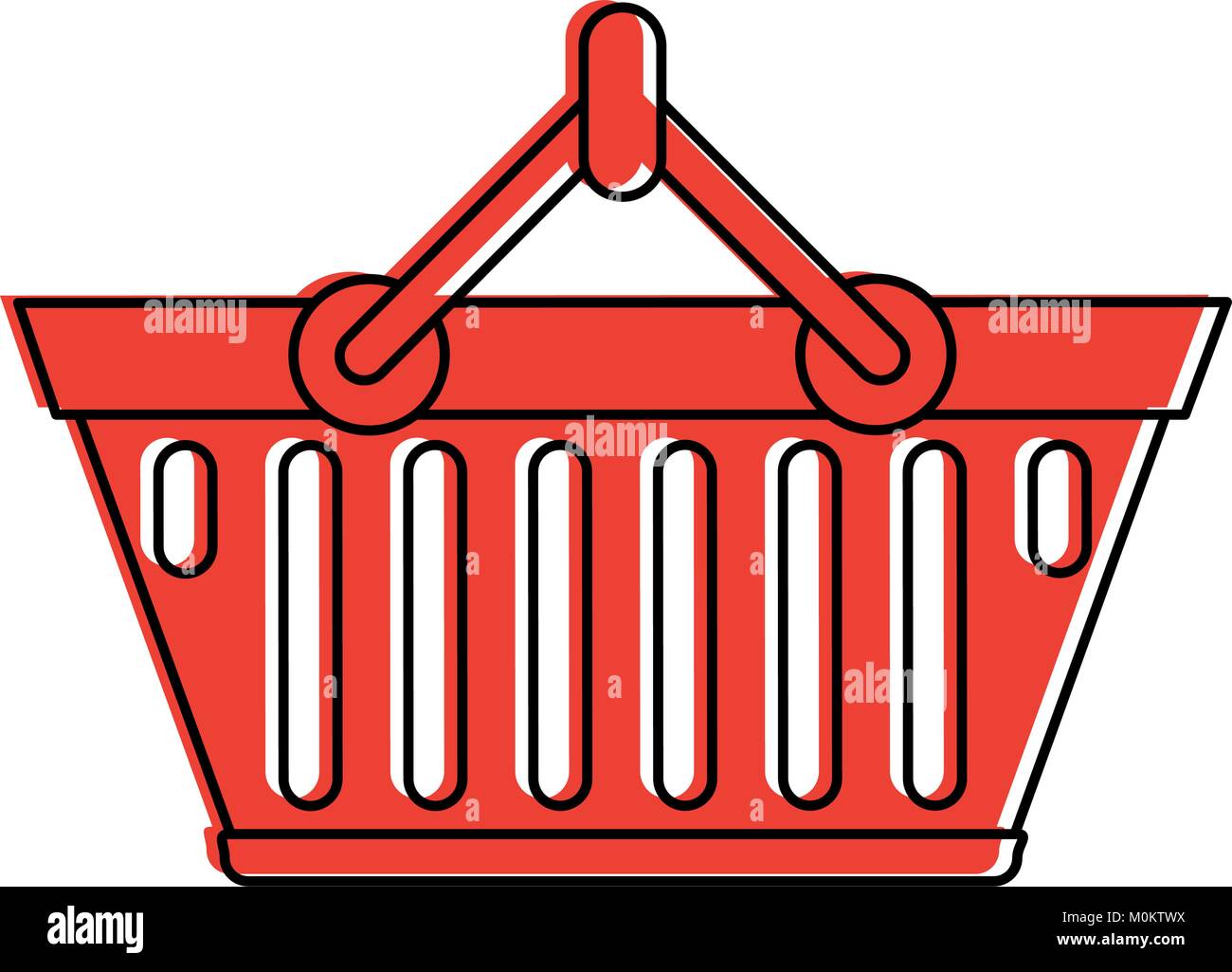 Shopping basket isolated Stock Vector Image & Art - Alamy