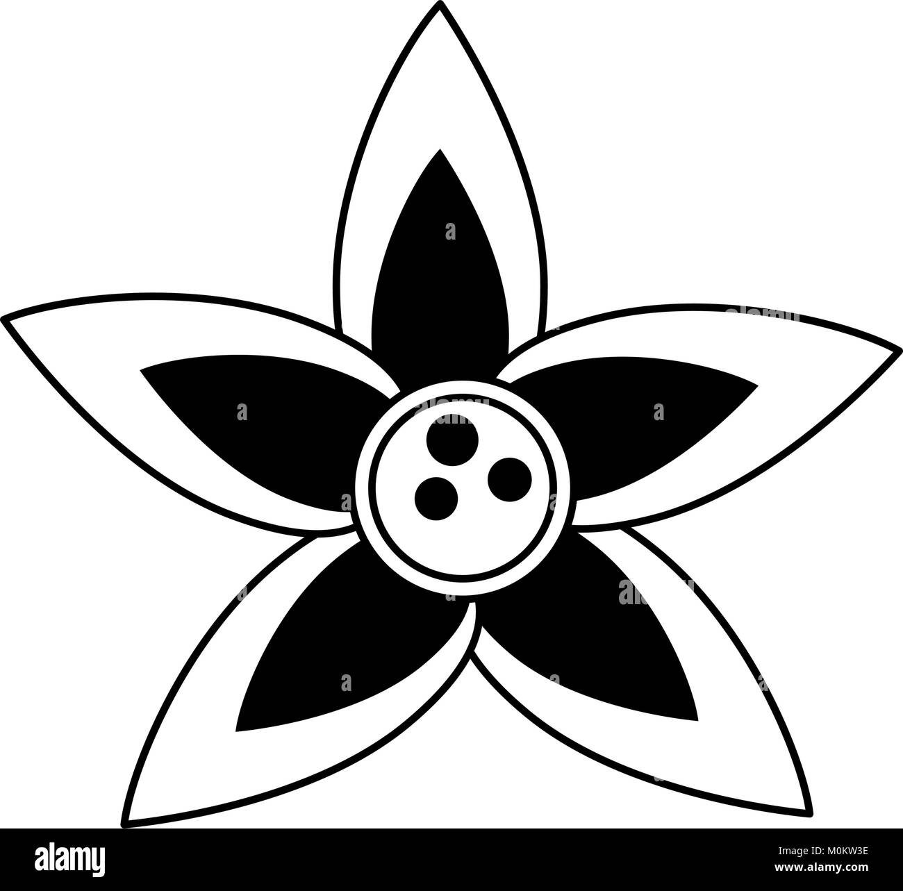 Cute flower symbol Stock Vector Image & Art Alamy
