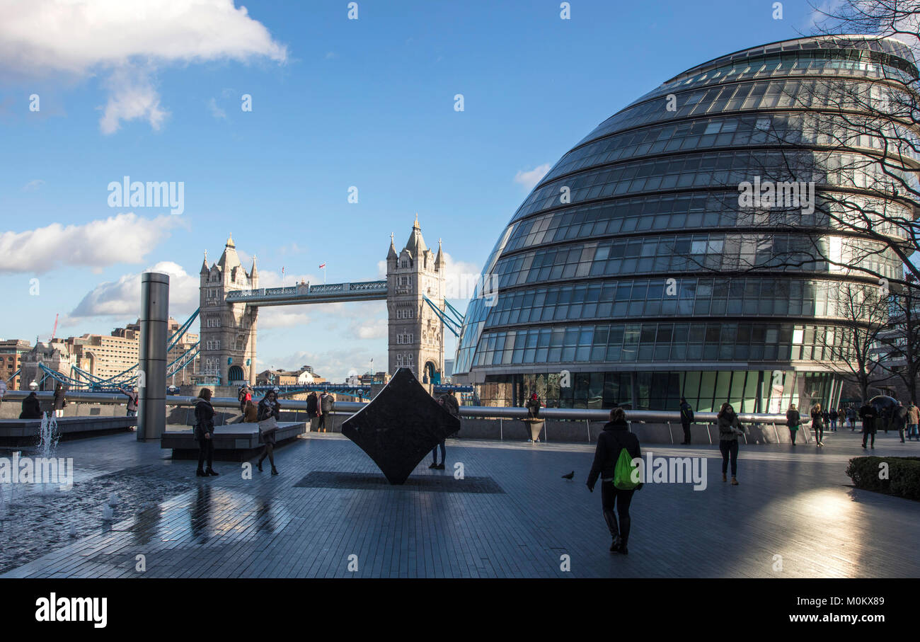 Tower Bridge and City Hall London Stock Photo - Alamy