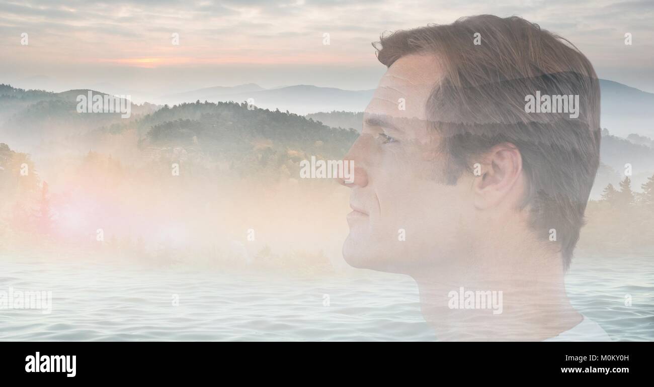 Man nature background hi-res stock photography and images - Alamy