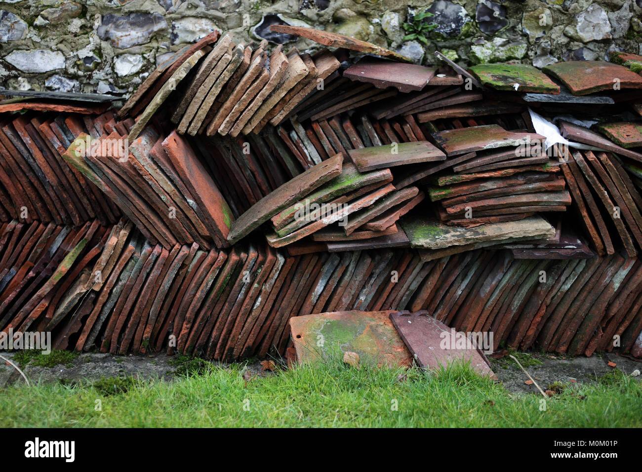 Roof tiles in England, Britain Stock Photo