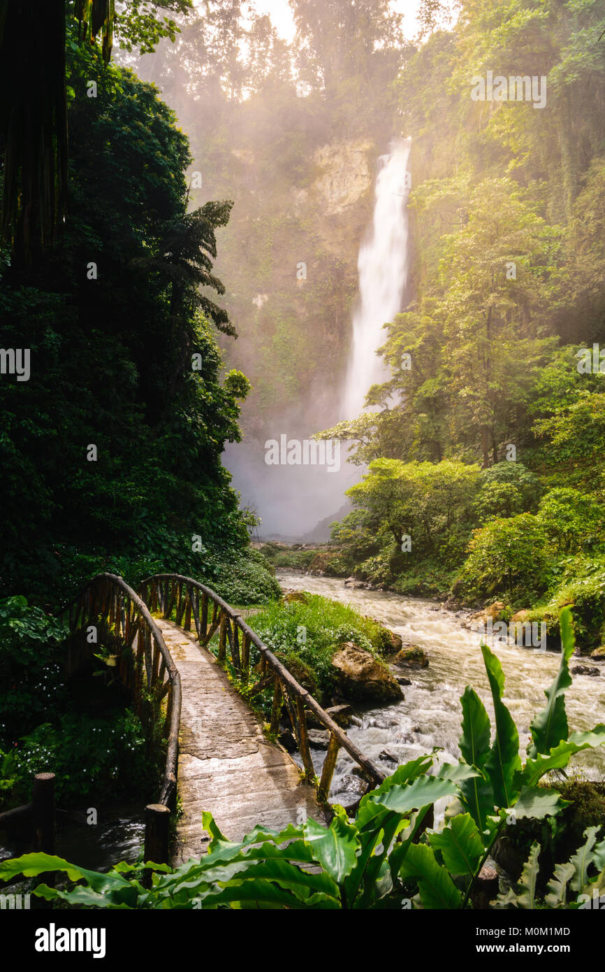 The second of the 7 falls of Lake Sebu, commonly known as Hikong Bente – 'Immeasurable'. Stock Photo