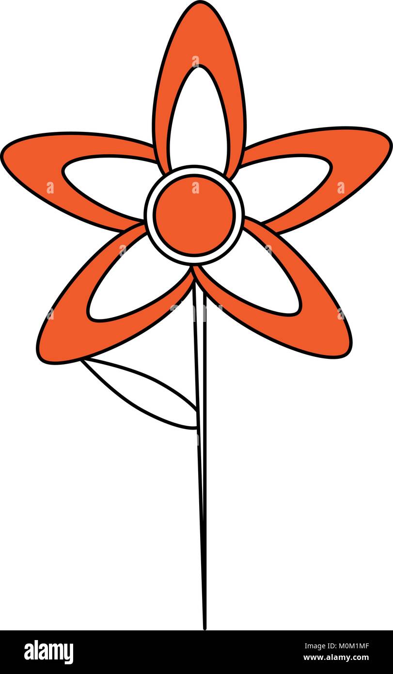 Beautiful flower isolated Stock Vector Image & Art - Alamy