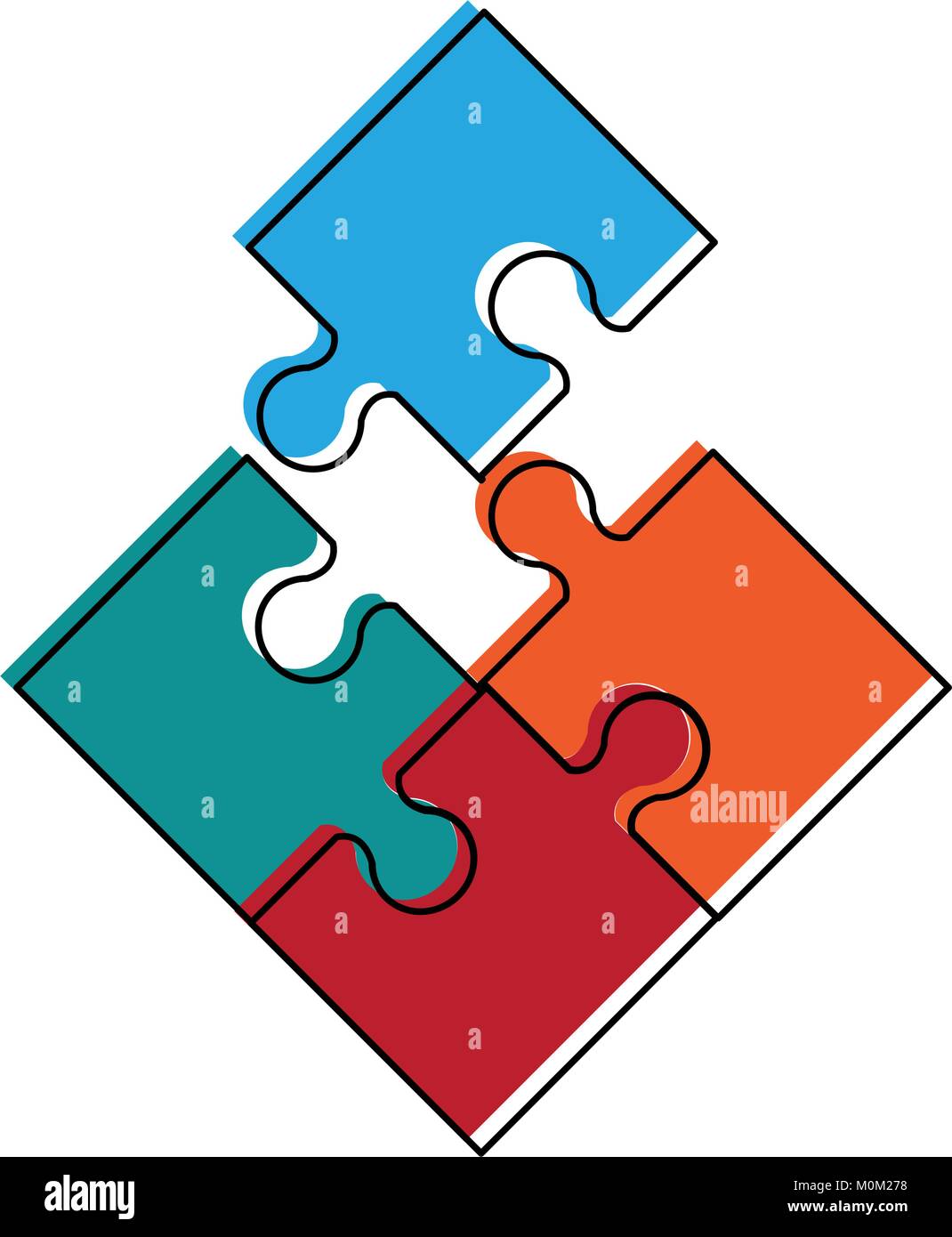 Jigsaw puzzle symbol Stock Vector Image & Art - Alamy