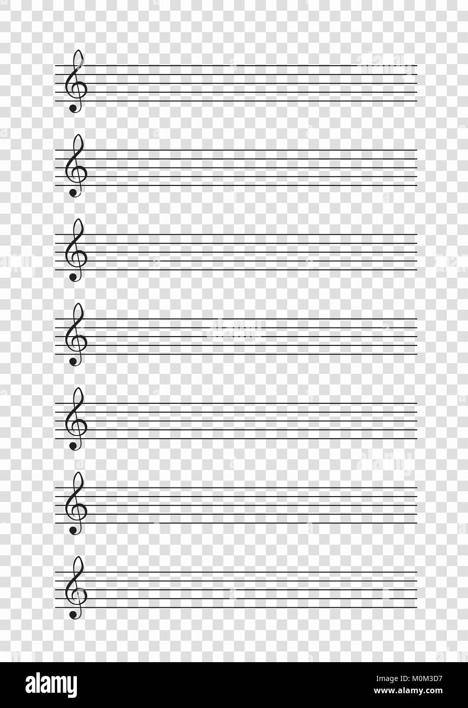 Blank Music Scale