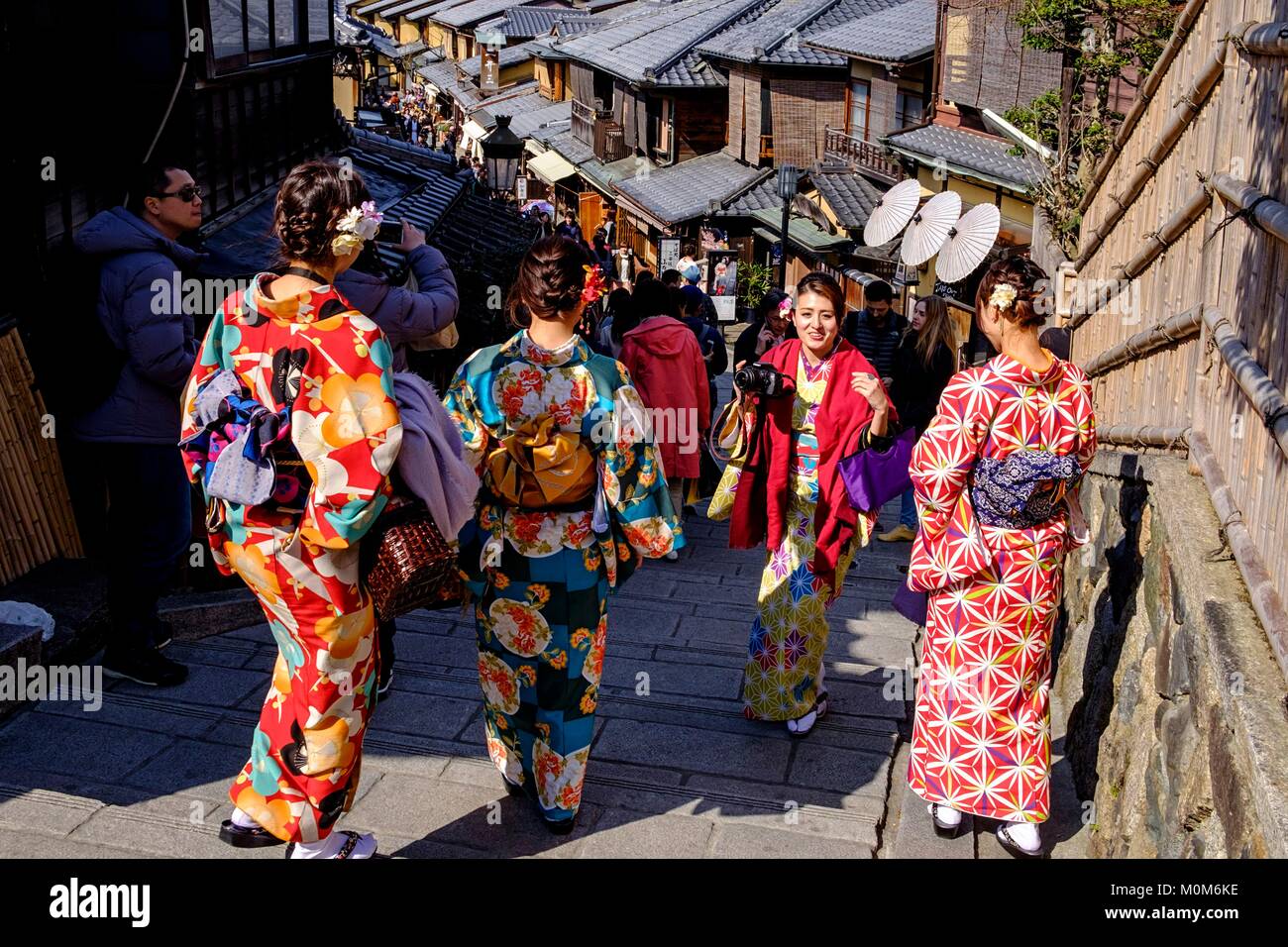 Japan,Honshu island,Kansaï region,Kyoto,Sannenzaka street Stock Photo
