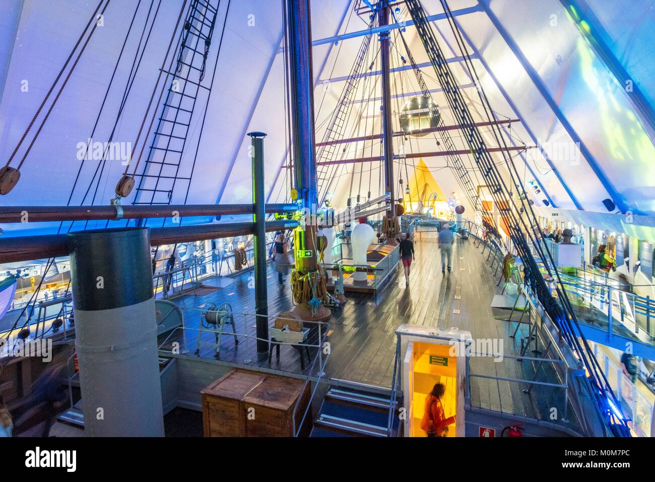 Norway,Oslo,Bygdoy peninsula,Fram Museum (Frammuseet),explorer Fridtjof Nansen's boat Stock Photo