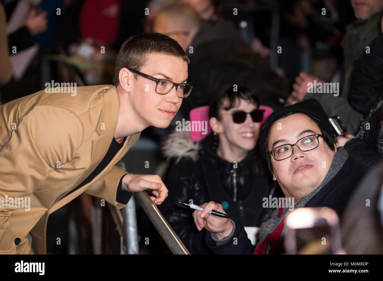 London, UK. 22nd Jan, 2018. Will Poulter attends the 'Maze Runner: The Death Cure' film premiere, London, UK - 22 Jan 2018 Credit: Gary Mitchell/Alamy Live News Stock Photo
