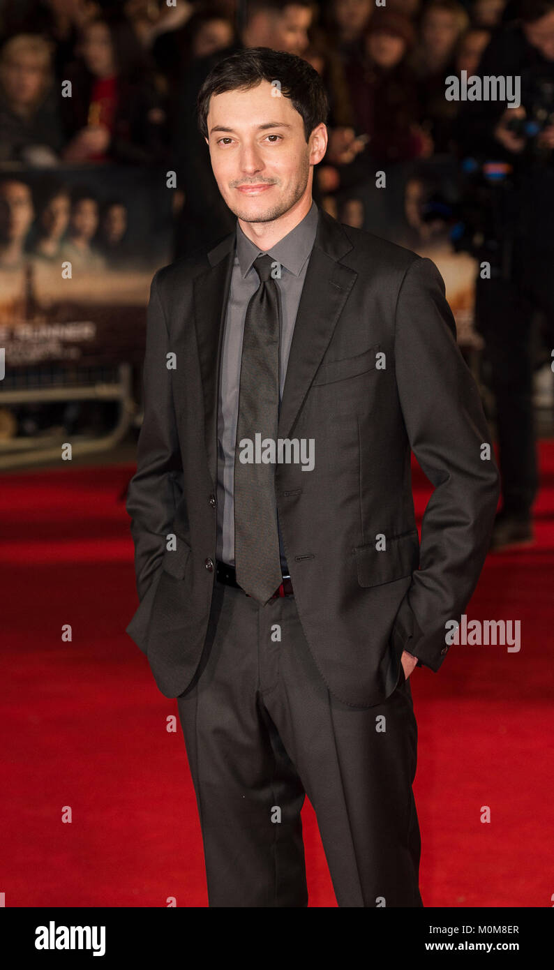 London, UK. 22nd Jan, 2018. Wes Ball attends the 'Maze Runner: The Death Cure' film premiere, London, UK - 22 Jan 2018 Credit: Gary Mitchell/Alamy Live News Stock Photo