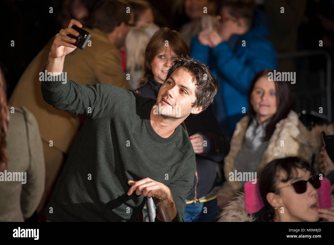 London, UK. 22nd Jan, 2018. Dylan O'Brien attends the 'Maze Runner: The Death Cure' film premiere, London, UK - 22 Jan 2018 Credit: Gary Mitchell/Alamy Live News Stock Photo