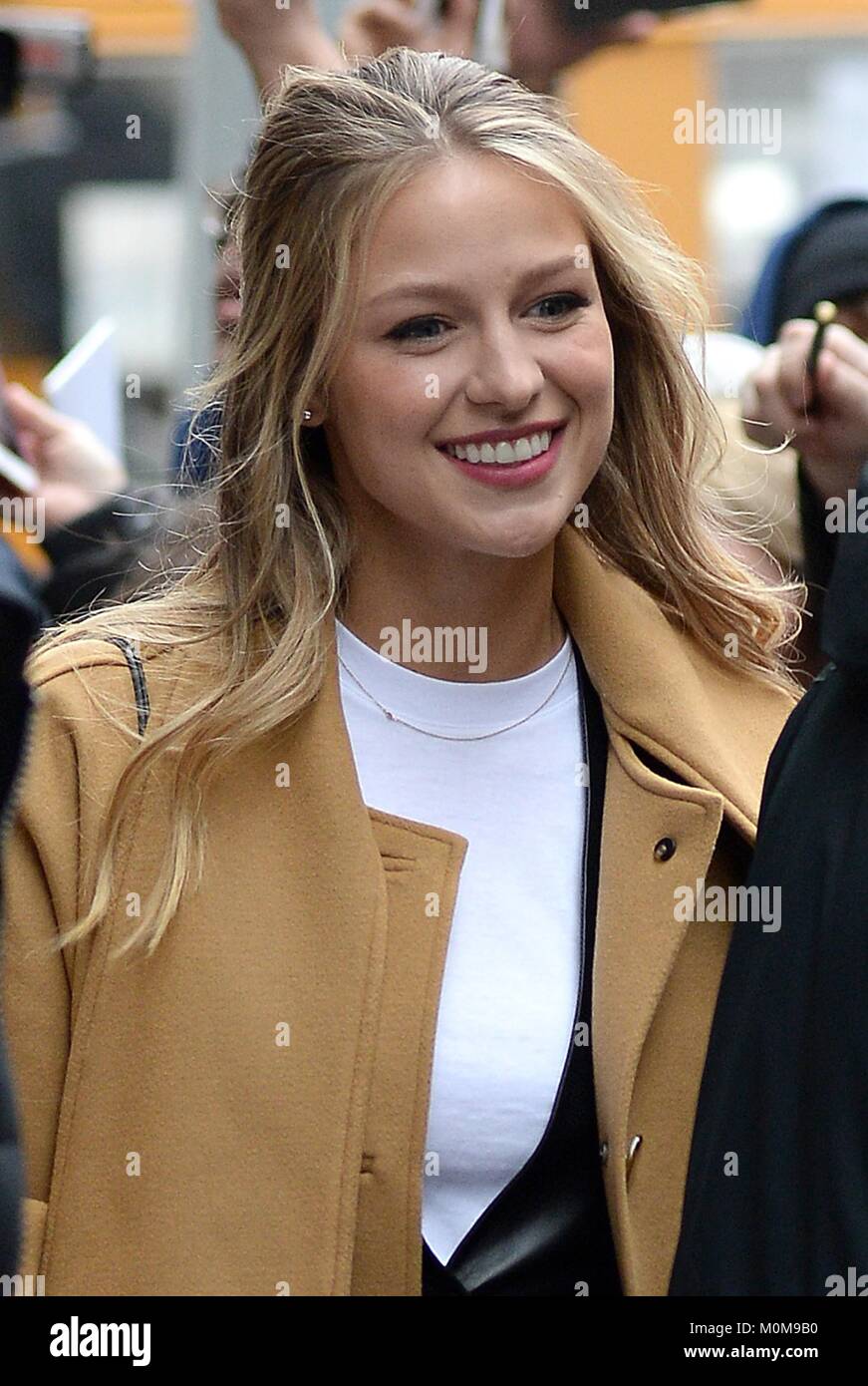 New York, NY, USA. 22nd Jan, 2018. Melissa Benoist out and about for  Celebrity Candids - MON, New York, NY January 22, 2018. Credit: Kristin  Callahan/Everett Collection/Alamy Live News Stock Photo - Alamy