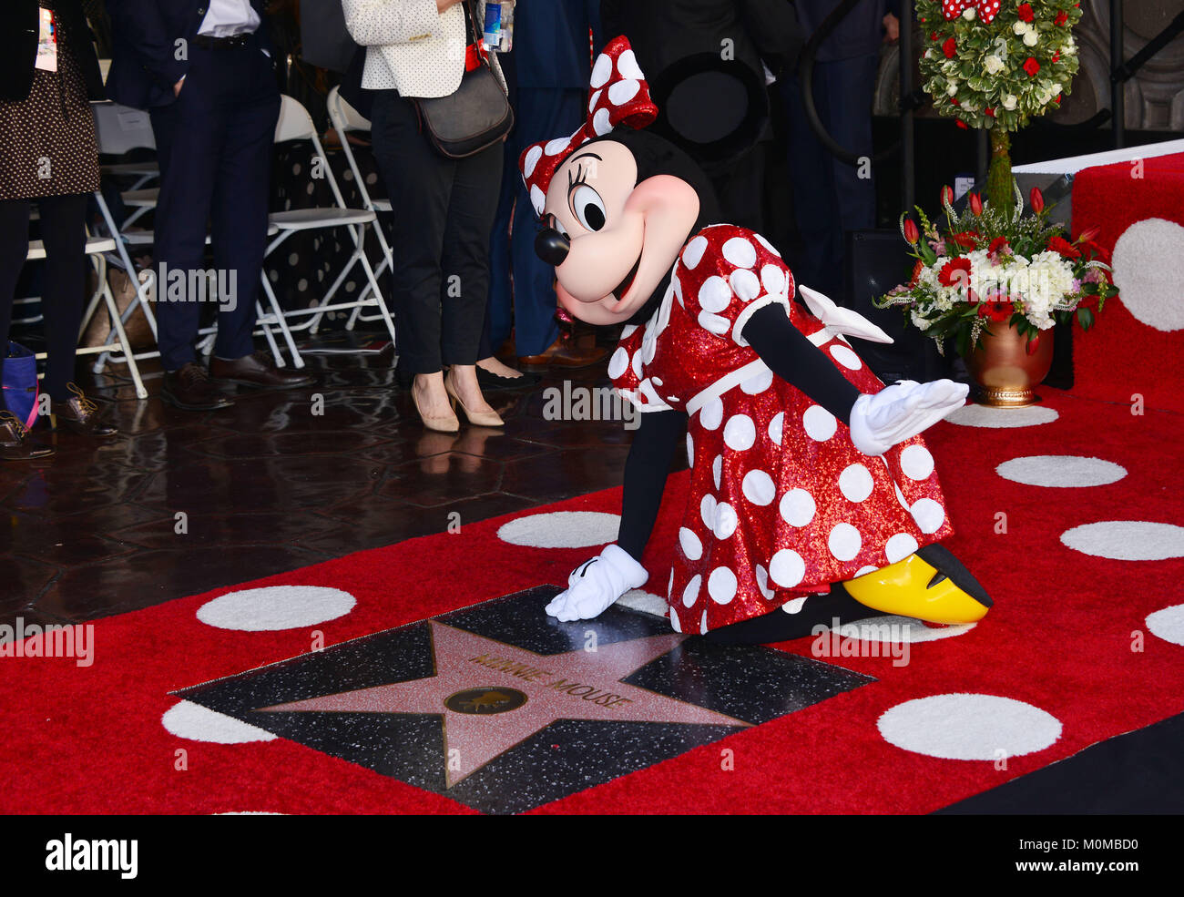 Los Angeles, USA. 22nd Jan, 2018. Minnie Mouse received the 2627th Star ...