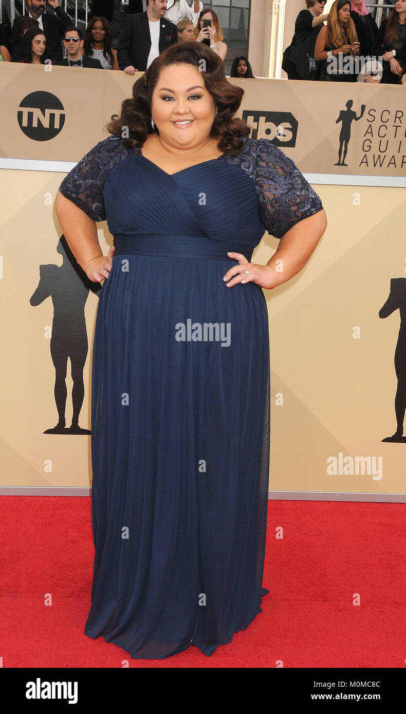 Los Angeles, California, USA. 21st Jan, 2018. January 21st 2018 - Los Angeles, California USA - Actress JOLENE PURDY at the 24th Annual Screen Actors Guild Awards - Arrivals held at the Shrine Auditorium, Los Angeles. Credit: Paul Fenton/ZUMA Wire/Alamy Live News Stock Photo