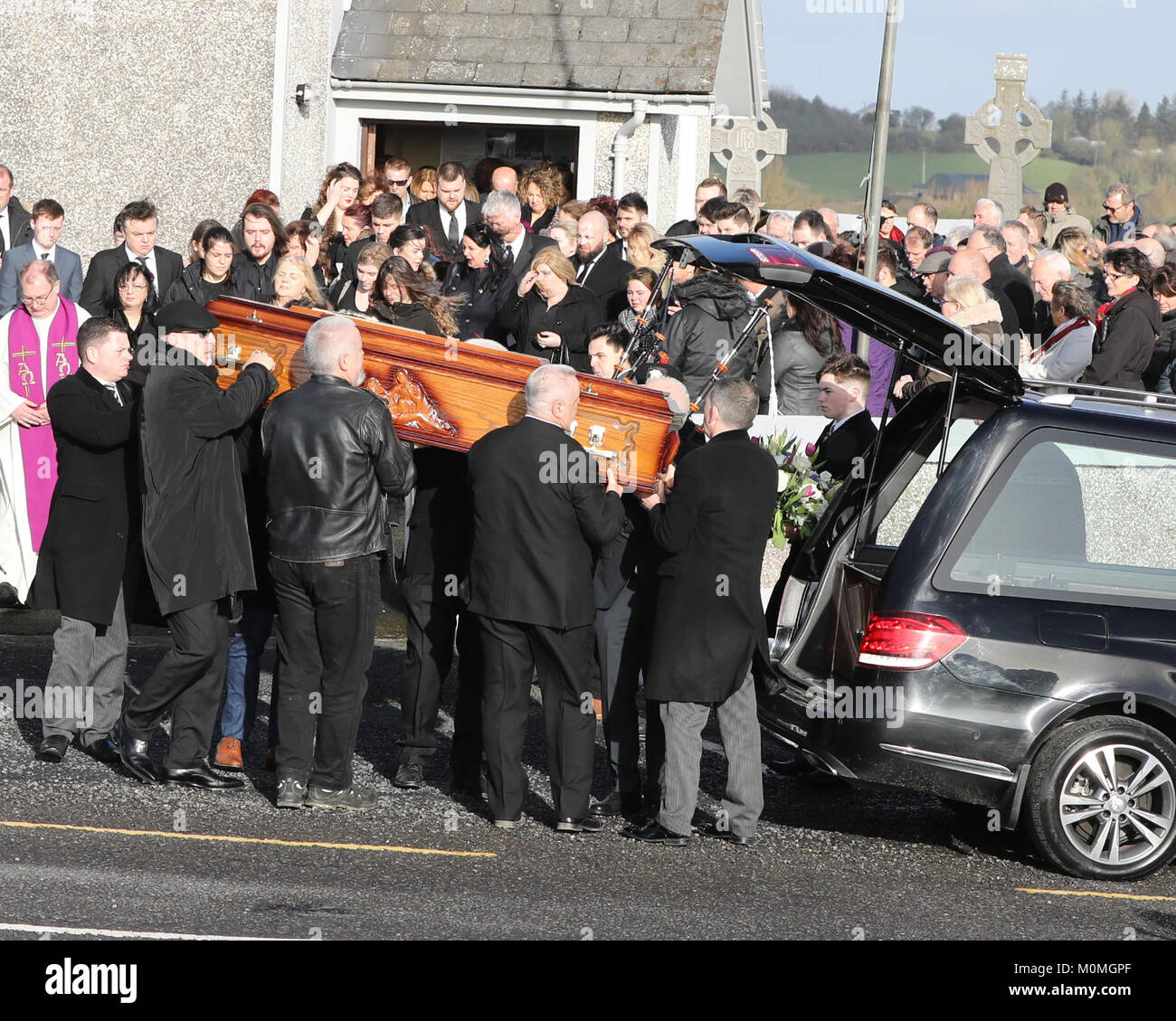 Funeral of Cranberries singer Dolores O'Riordan in Limerick, Ireland