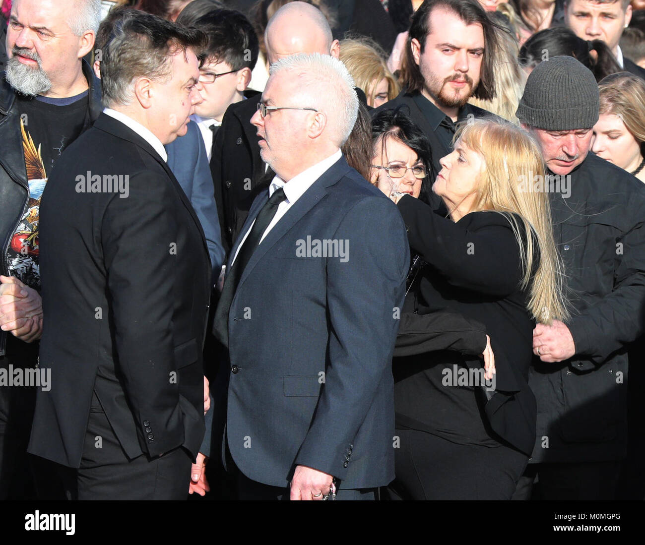 Funeral of Cranberries singer Dolores O'Riordan in Limerick, Ireland