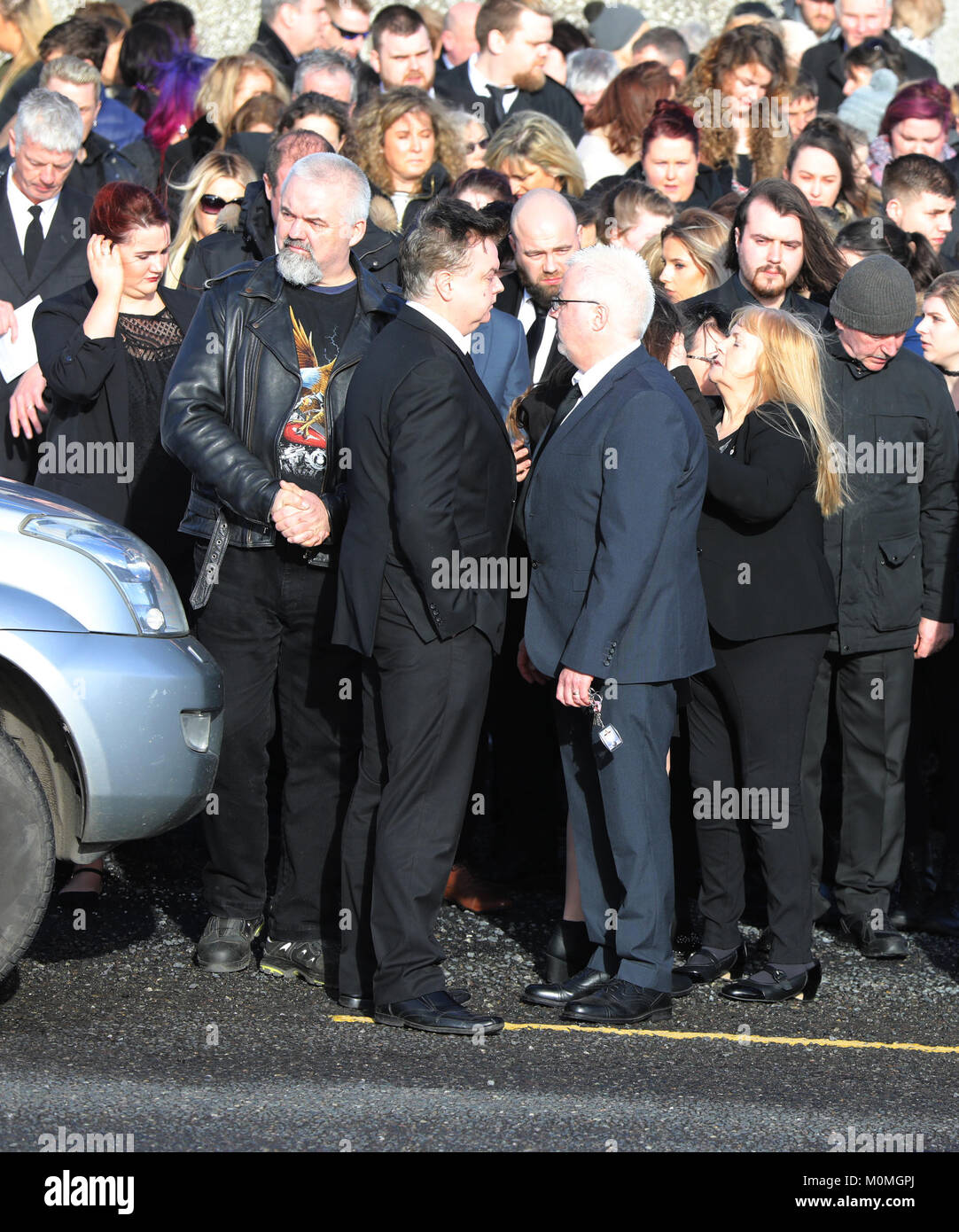Funeral of Cranberries singer Dolores O'Riordan in Limerick, Ireland