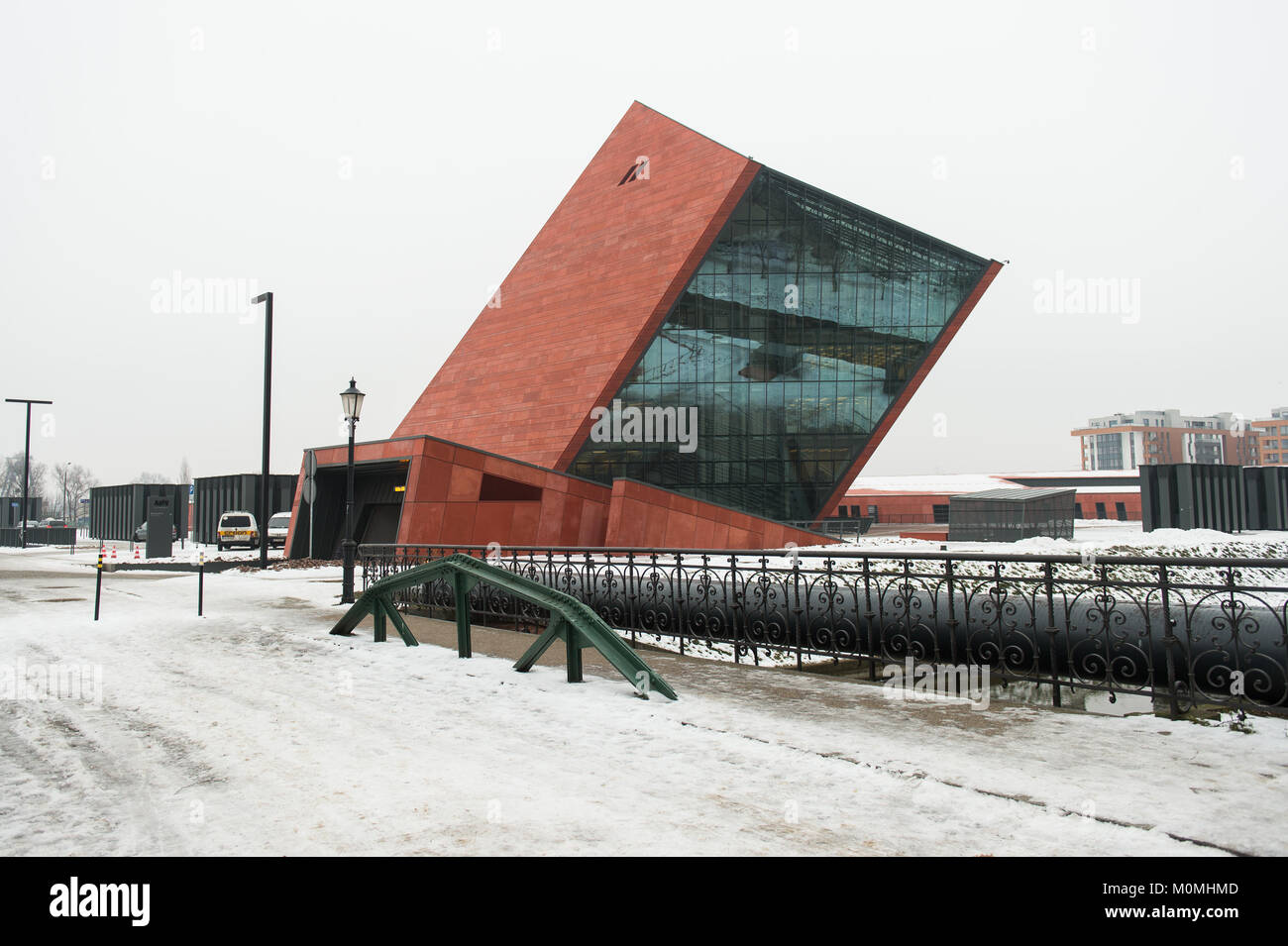 Gdansk, Poland. 23rd Jan, 2018. A general view of the World War 2 Museum.The world war 2 museum in the Polish city of Gdansk was opened on 27th of March 2017.  Credit: Omar Marques/SOPA/ZUMA Wire/Alamy Live News Stock Photo