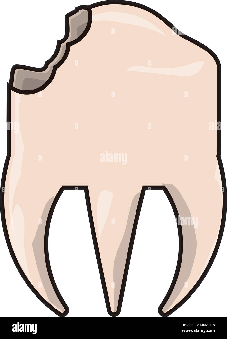 broken molar icon Stock Vector Image & Art - Alamy