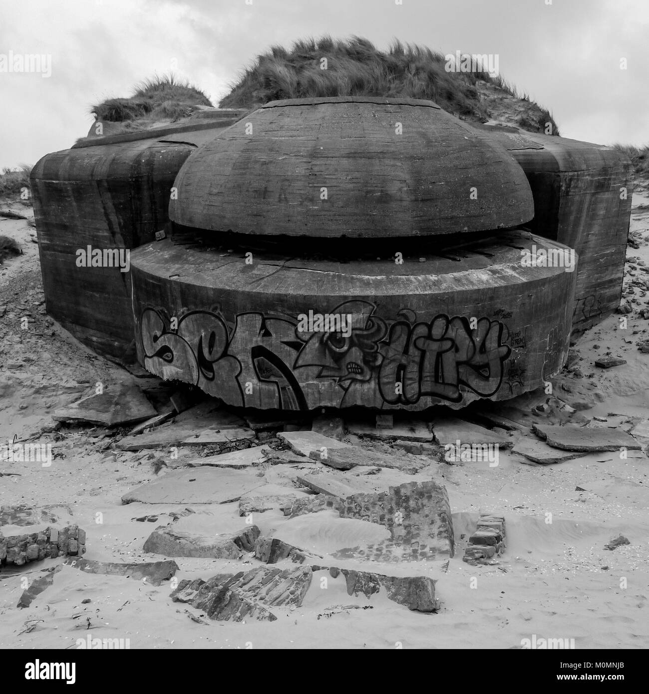 German bunker, Dunkirk, Nord, France Stock Photo Alamy