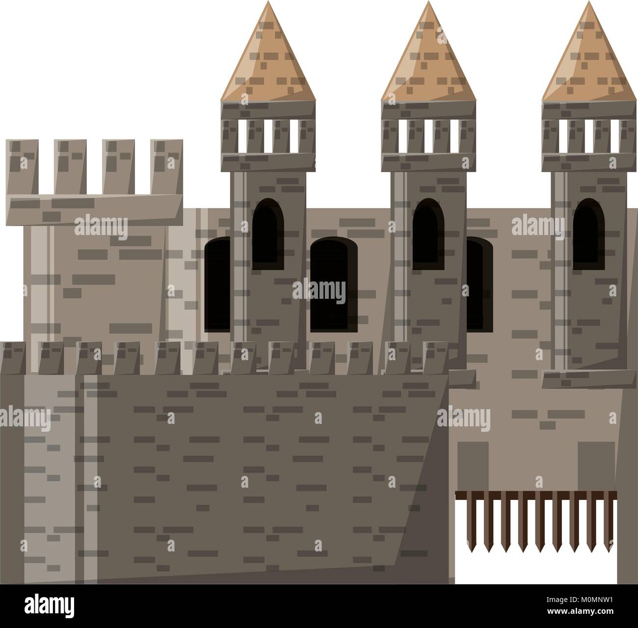 Medieval castle icon image Stock Vector Image & Art - Alamy