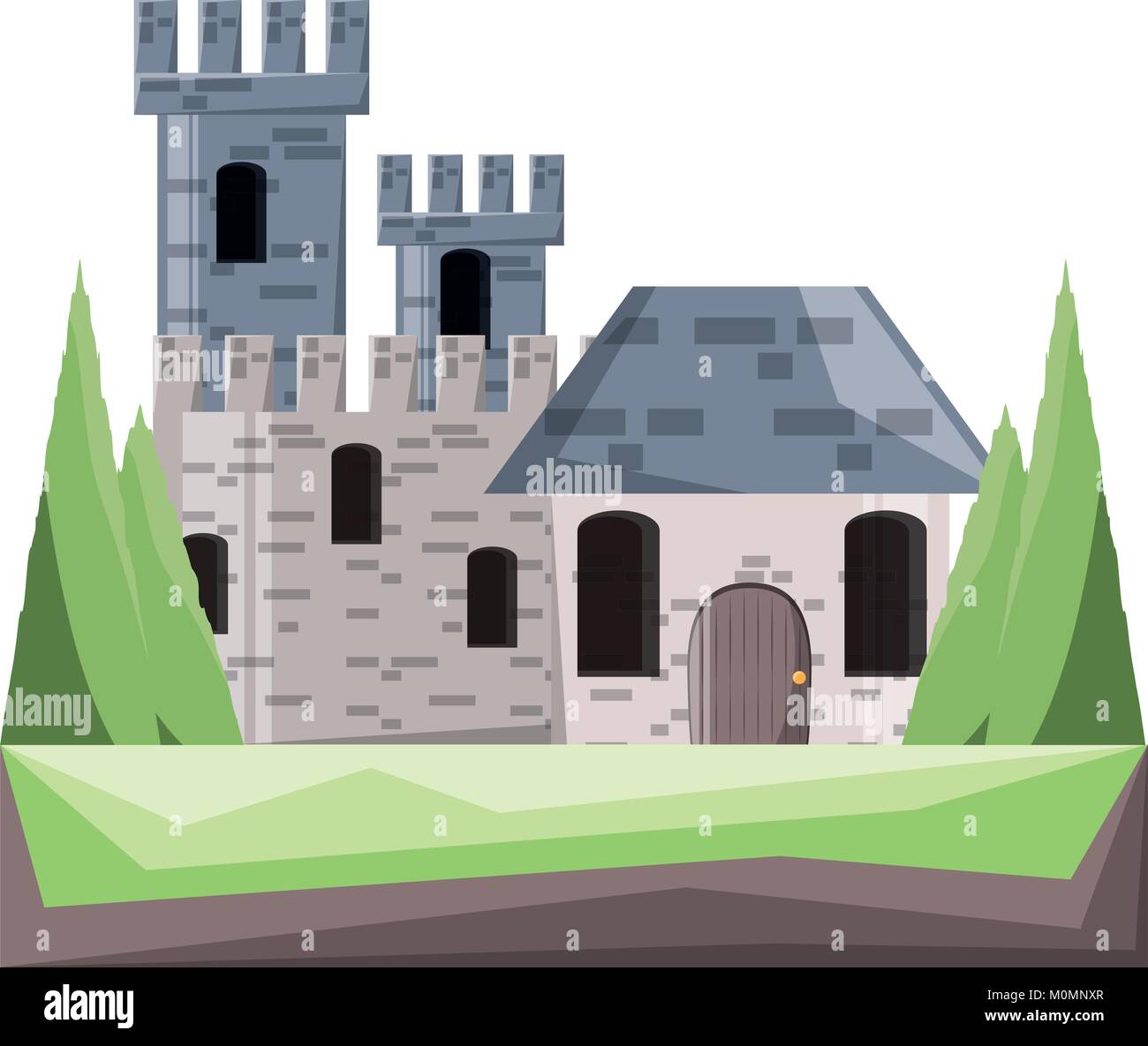 medieval castle icon image Stock Vector Image & Art - Alamy